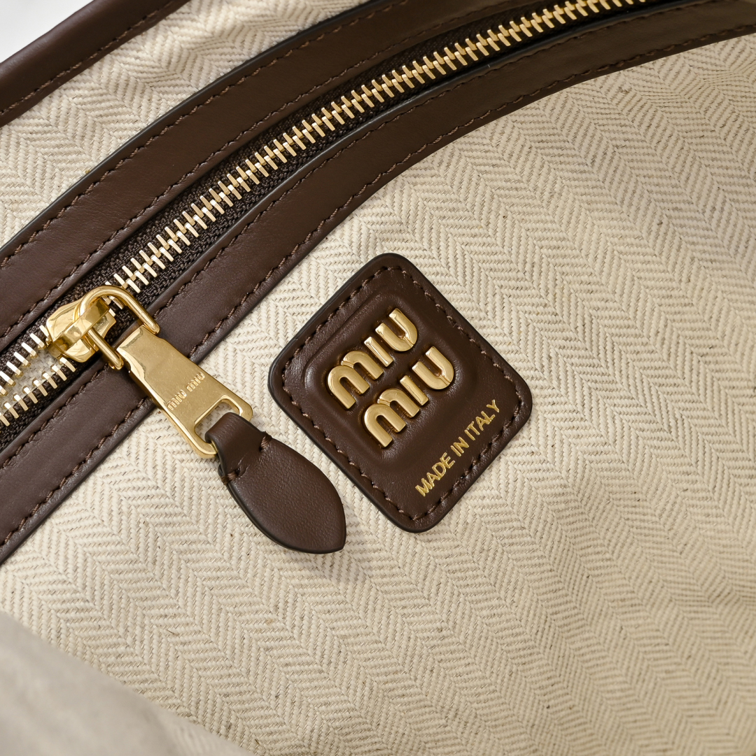 Miu Miu ハンドバッグ パッチワーク ブラウン - 画像 9