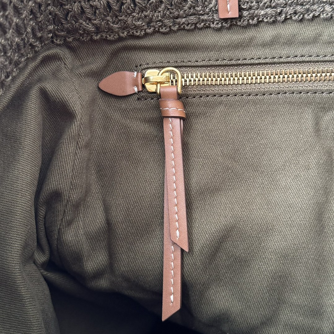 MIU MIU ハンドバッグ | ストライプ柄|レザー|黄緑系 - 画像 9