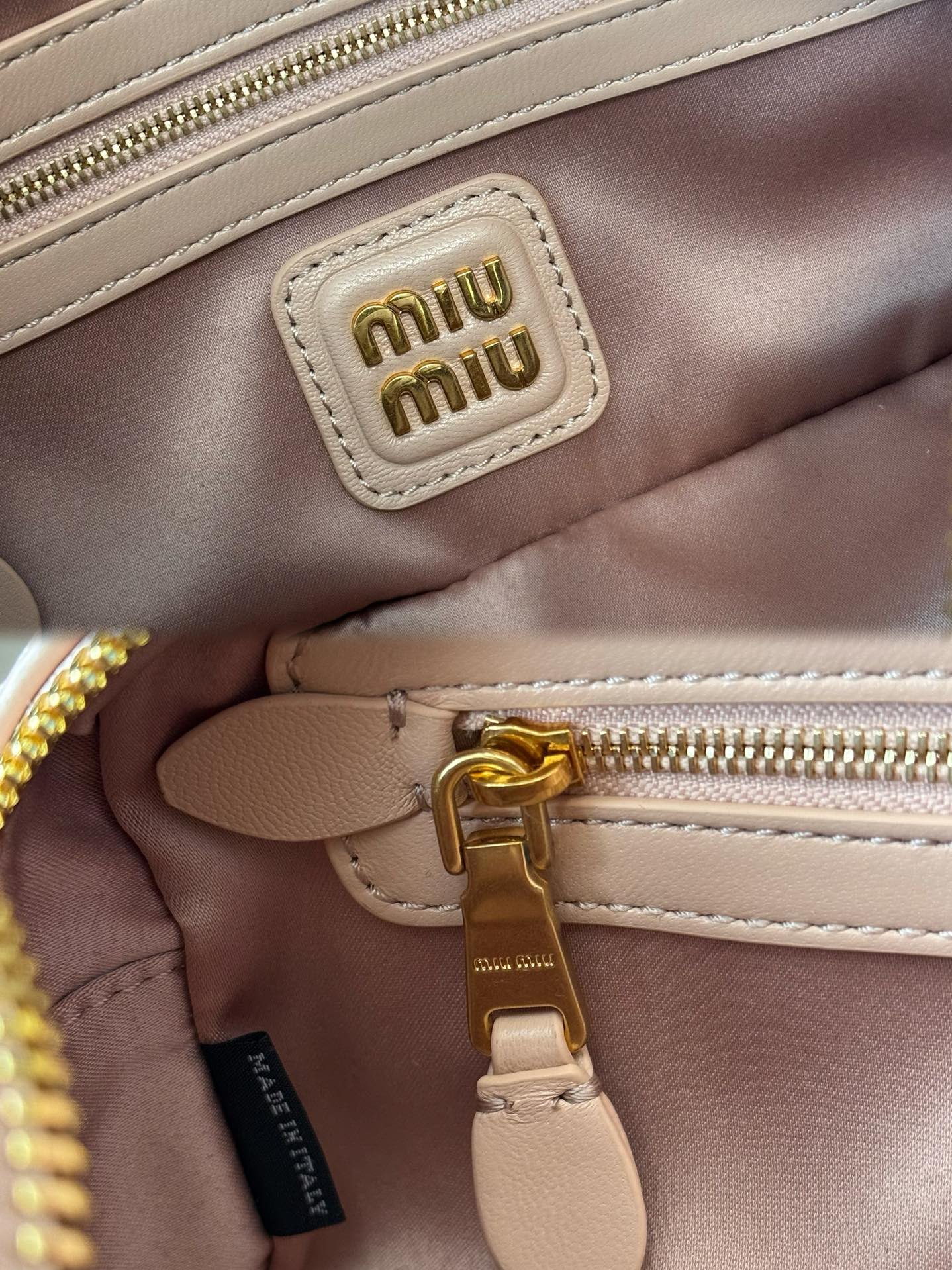 Miu Miu レディース バッグ | ミニ マフラー レザー ピンク - 画像 9