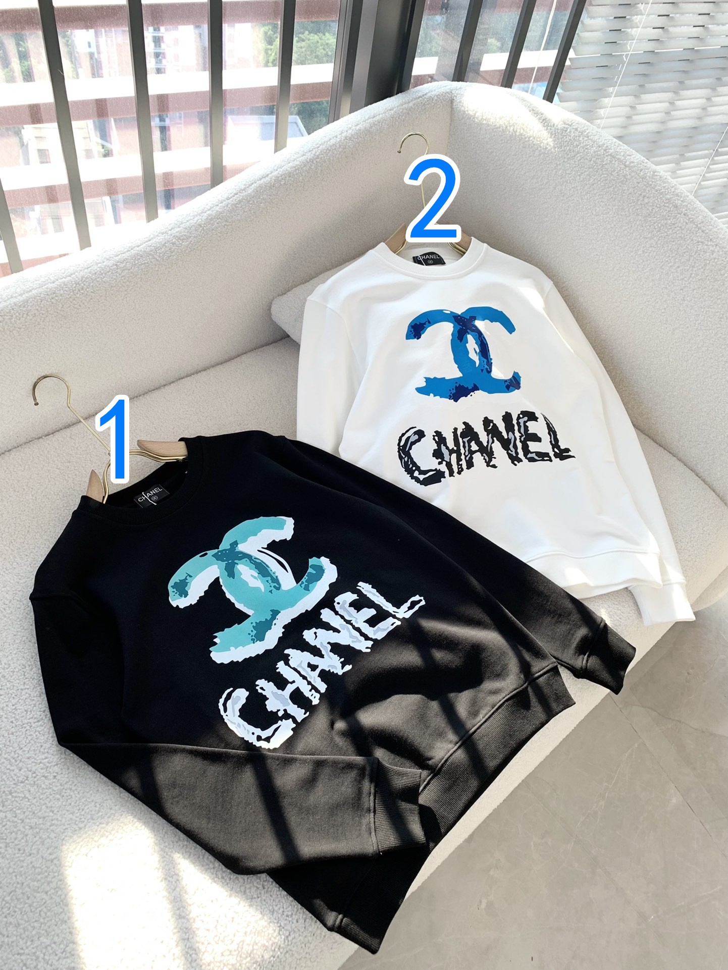 シャネル　CHANEL　ブランドスウェット 2色 メンズ レディース 長袖 トレーナー - 画像 1