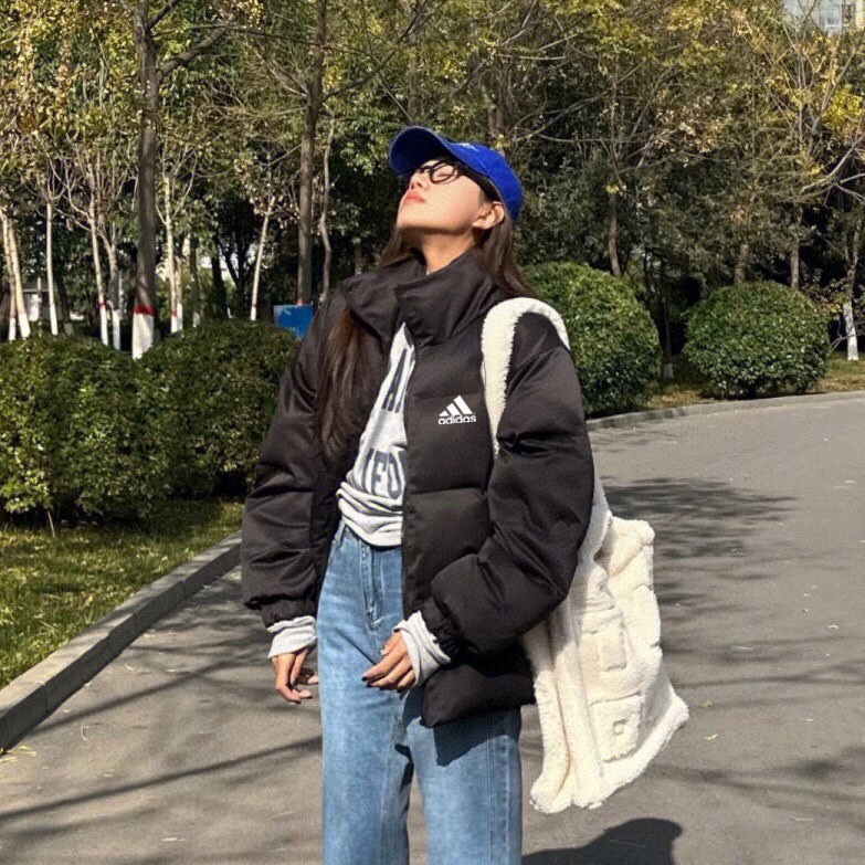 ADIDAS バッグ トートバッグ ミニサイズ 2WAY 撥水加工 フレームロゴ ホワイト ファー素材 - 画像 3