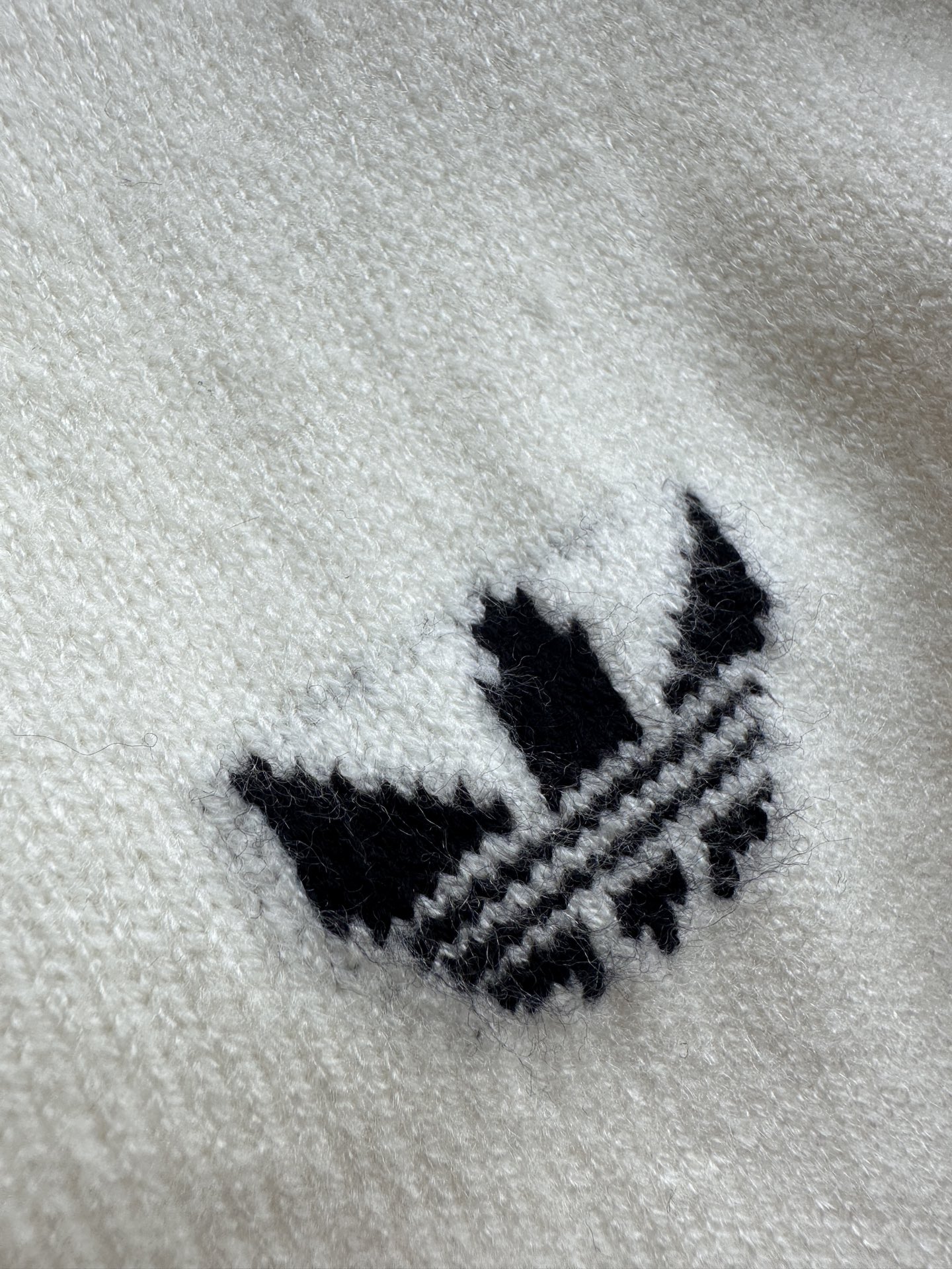 adidas カーディガン レディース 3ストライプス ロゴ刺繍 ミニサイズ ブラック ホワイト キャンバス - 画像 3