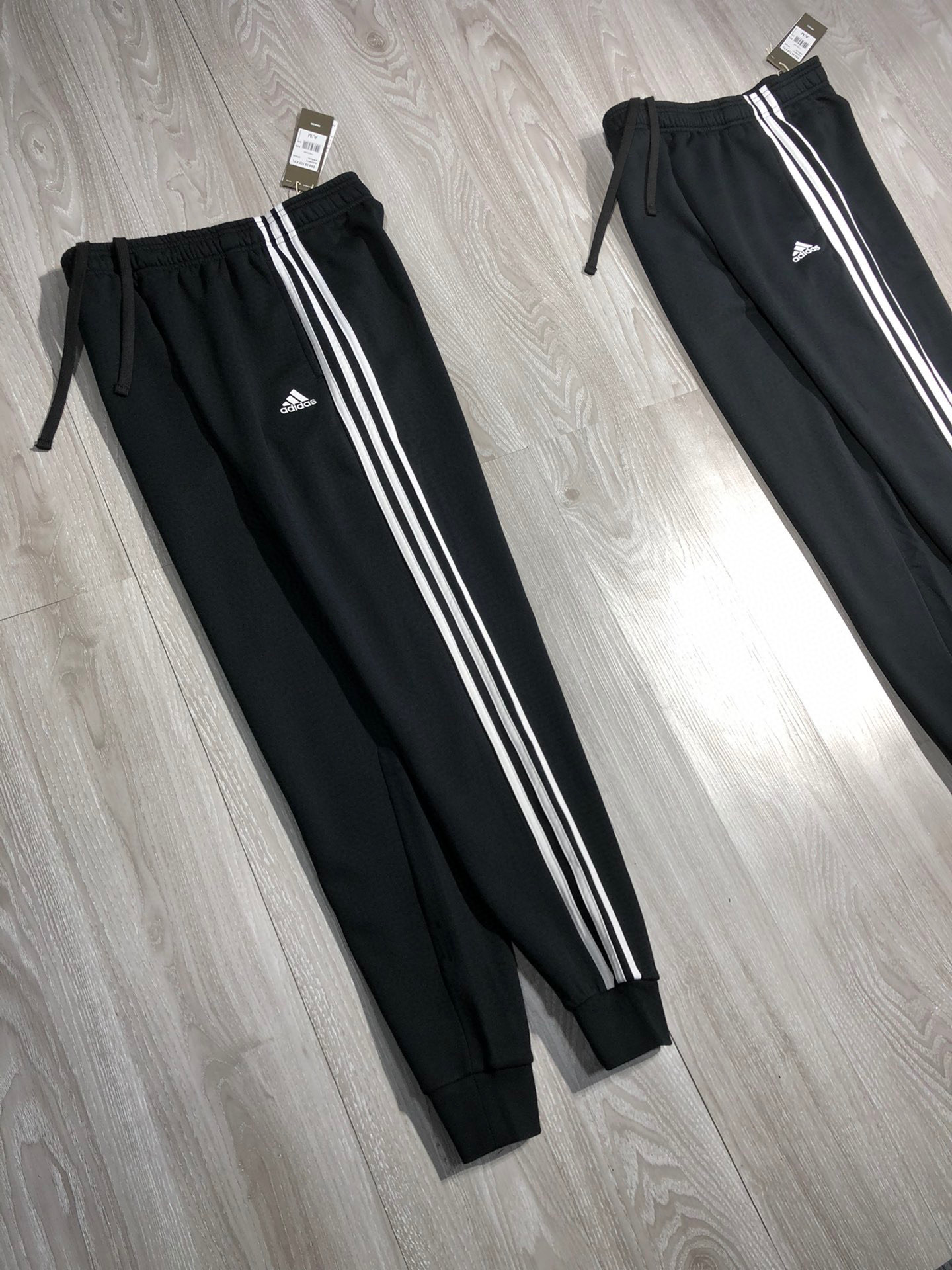 adidas スウェットパンツ 3本線 ロゴ入り カジュアル 通勤 トレーニング ブラック フリーサイズ - 画像 8