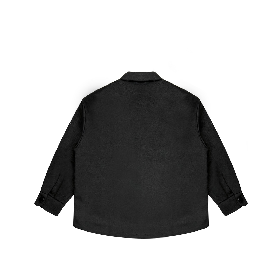 PRADA ブラウス オーバーサイズ ファッションアイテム ミニサイズ ブラックレザー - 画像 2