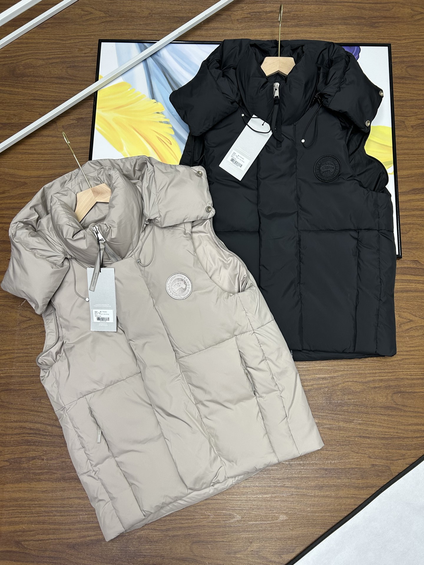 CANADA GOOSE ダウンベスト ミニサイズ 2WAY 通勤 保温 ブラック ベージュ ネイビー - 画像 5