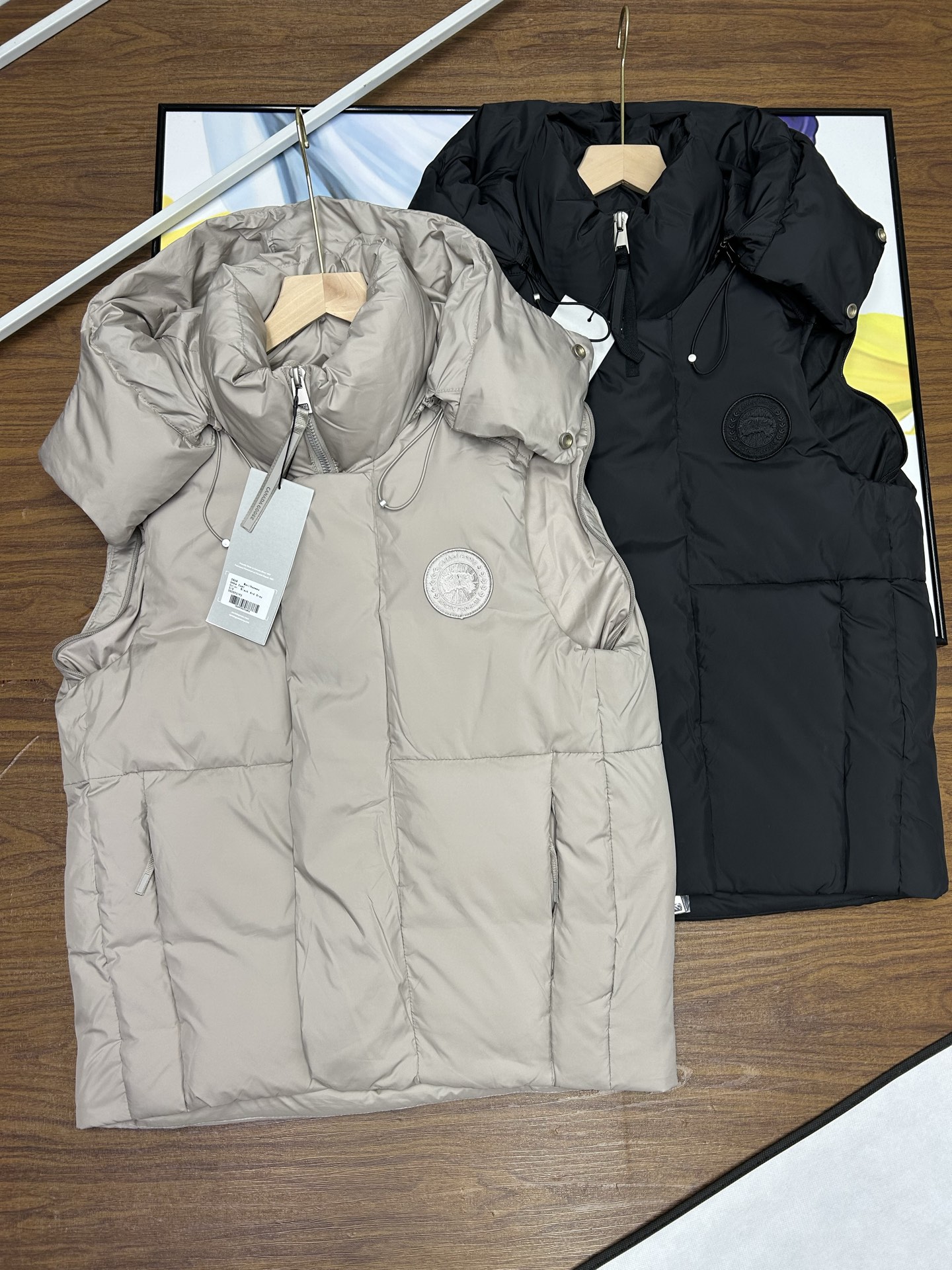 CANADA GOOSE ダウンベスト ミニサイズ 2WAY 通勤 保温 ブラック ベージュ ネイビー - 画像 6