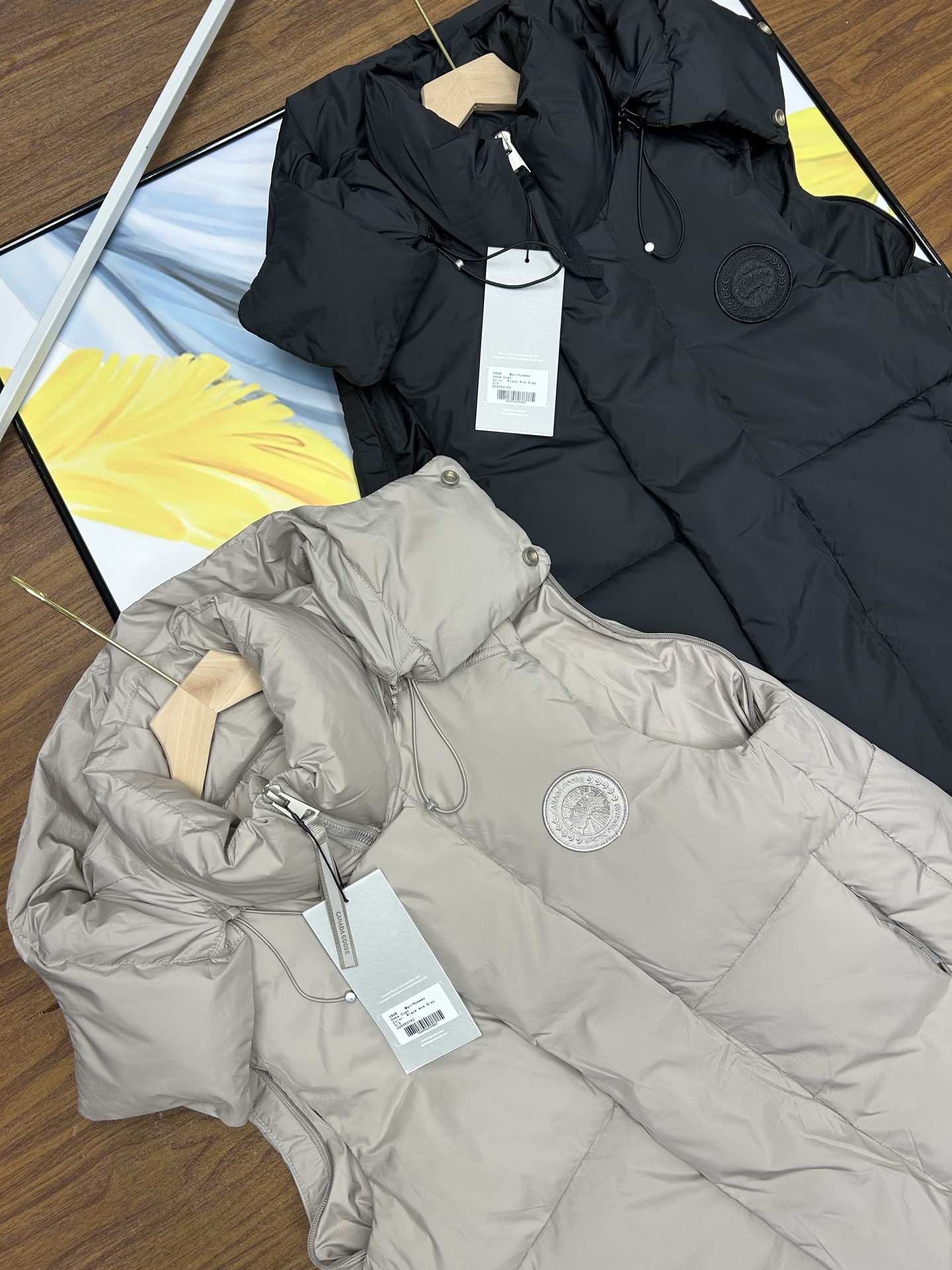 CANADA GOOSE ダウンベスト ミニサイズ 2WAY 通勤 保温 ブラック ベージュ ネイビー - 画像 7
