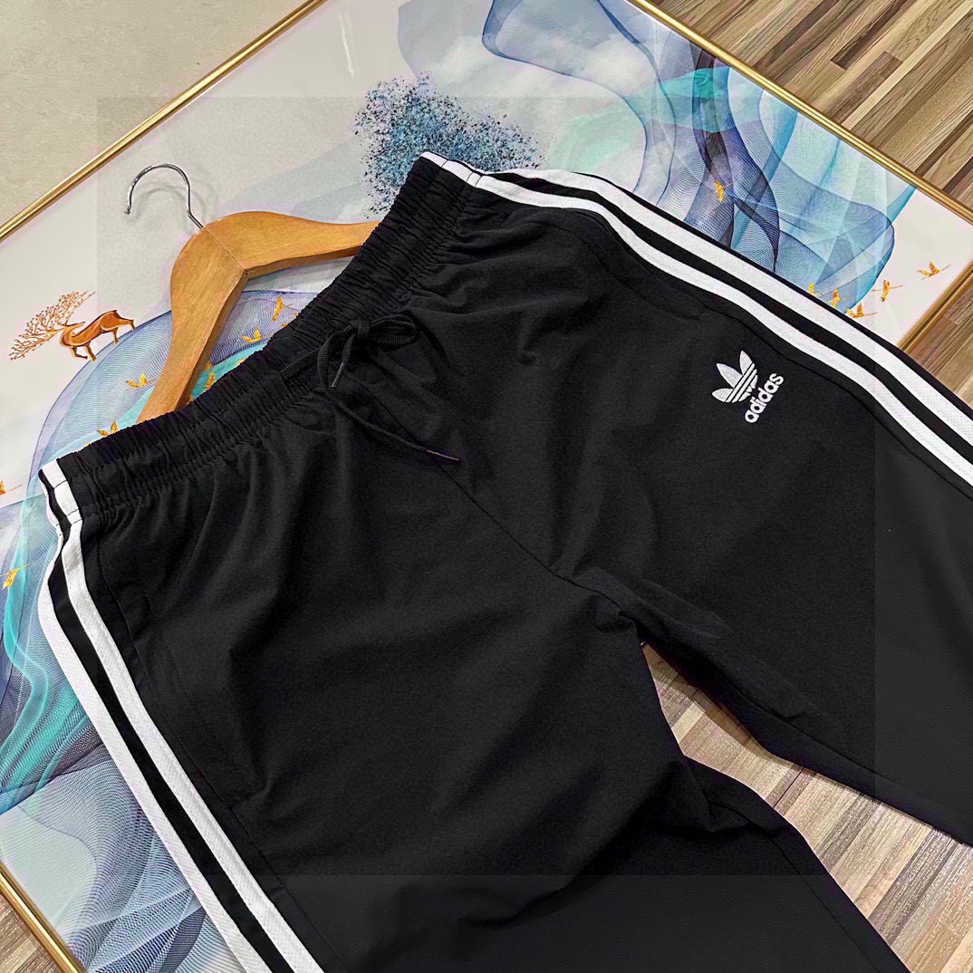 adidas トレーナーパンツ 3本線 スポーツウェア 通勤カジュアル ブラック フリーサイズ - 画像 3