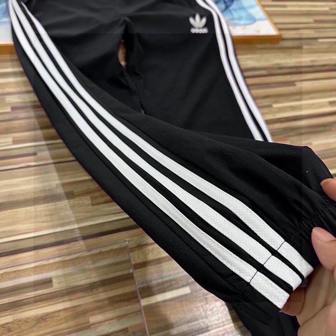 adidas トレーナーパンツ 3本線 スポーツウェア 通勤カジュアル ブラック フリーサイズ - 画像 8