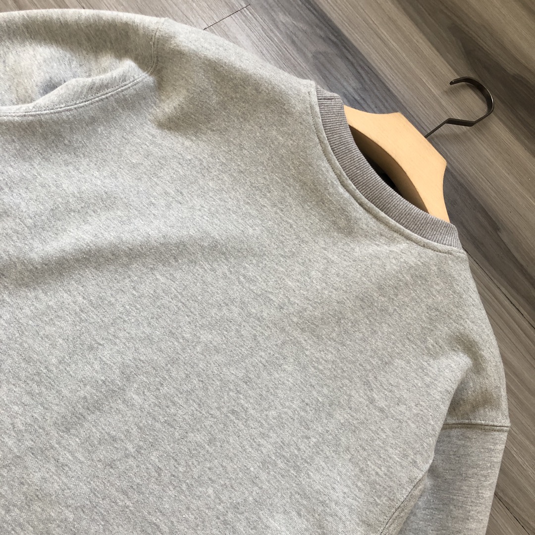 NEW BALANCE スウェットシャツ クルーネック 100%コットン 軽量 カジュアル ブラック グレー ホワイト - 画像 6