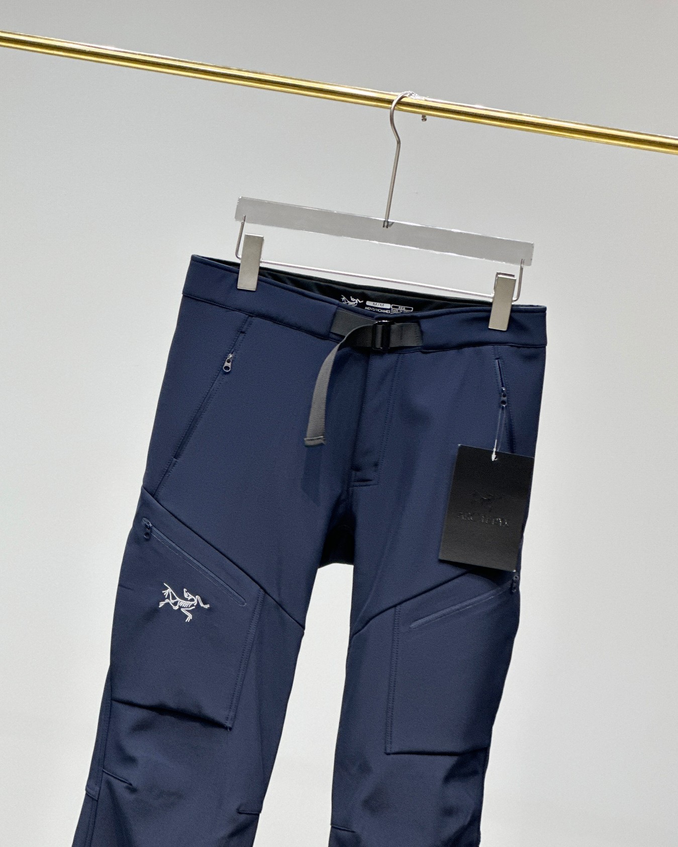 ARC'TERYX パンツ マルチポケット A4収納 軽量 ボトムス ネイビー/ブラック/グレー ナイロン - 画像 8