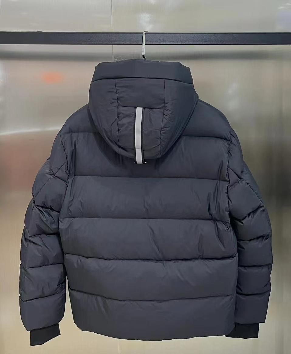 CANADA GOOSE ダウンジャケット ミニサイズ 保温性抜群 カジュアル 通勤 ブラック レザー調 - 画像 3