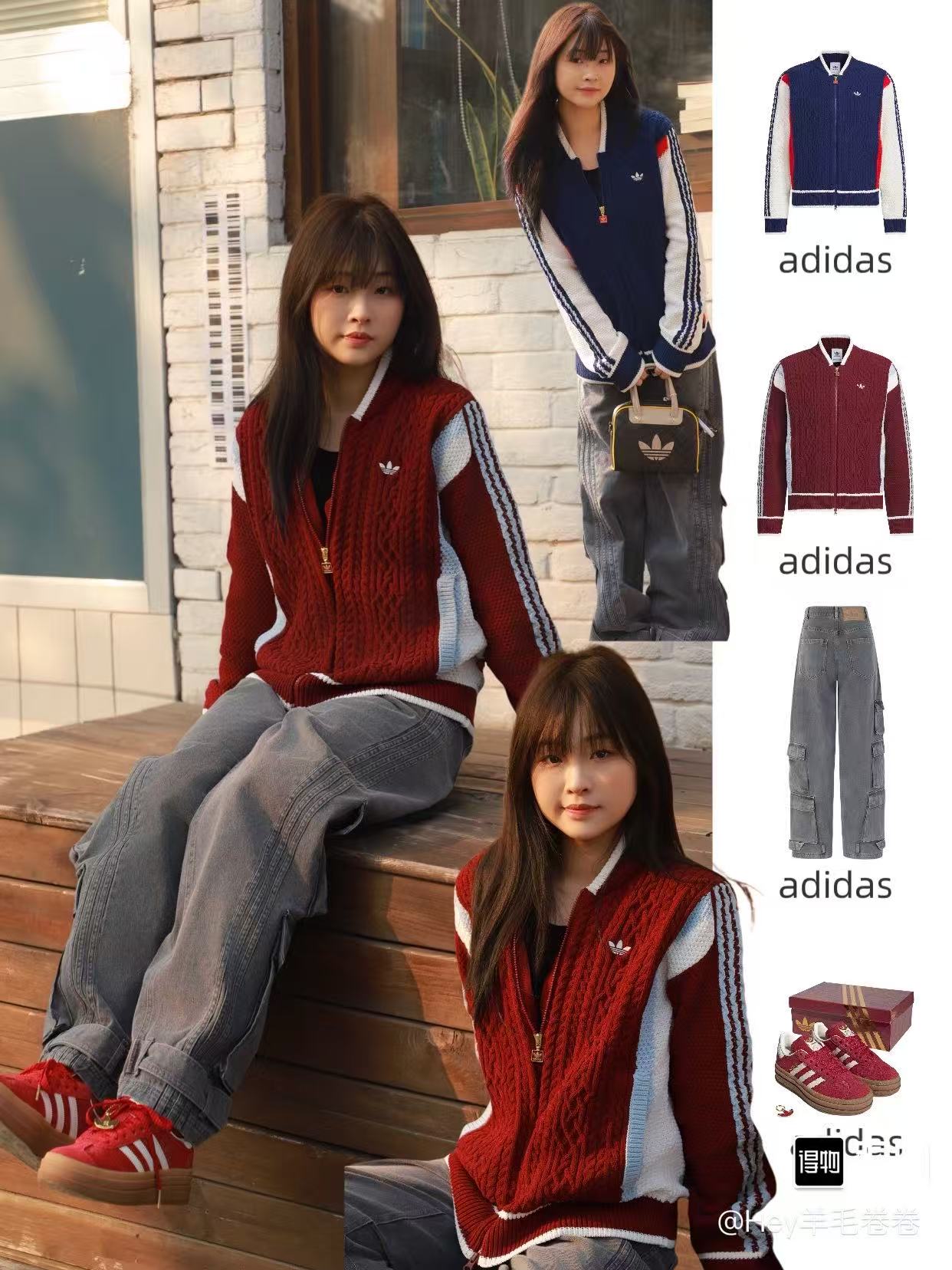 adidas ジャケット ナイロンジャケット ミニサイズ 通勤 2WAY カジュアル ネイビー ブラック キャンバス - 画像 5