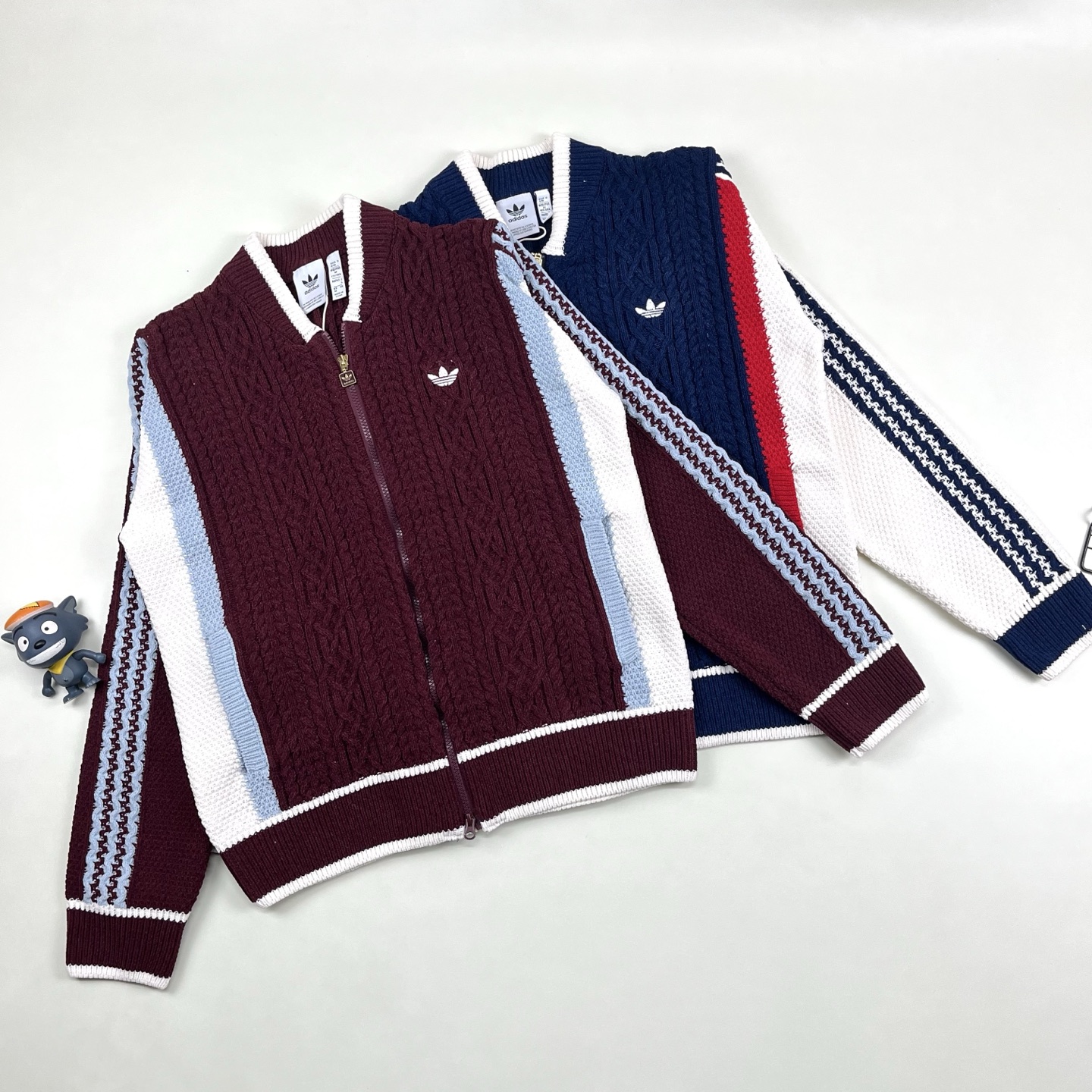 adidas ジャケット ナイロンジャケット ミニサイズ 通勤 2WAY カジュアル ネイビー ブラック キャンバス - 画像 8