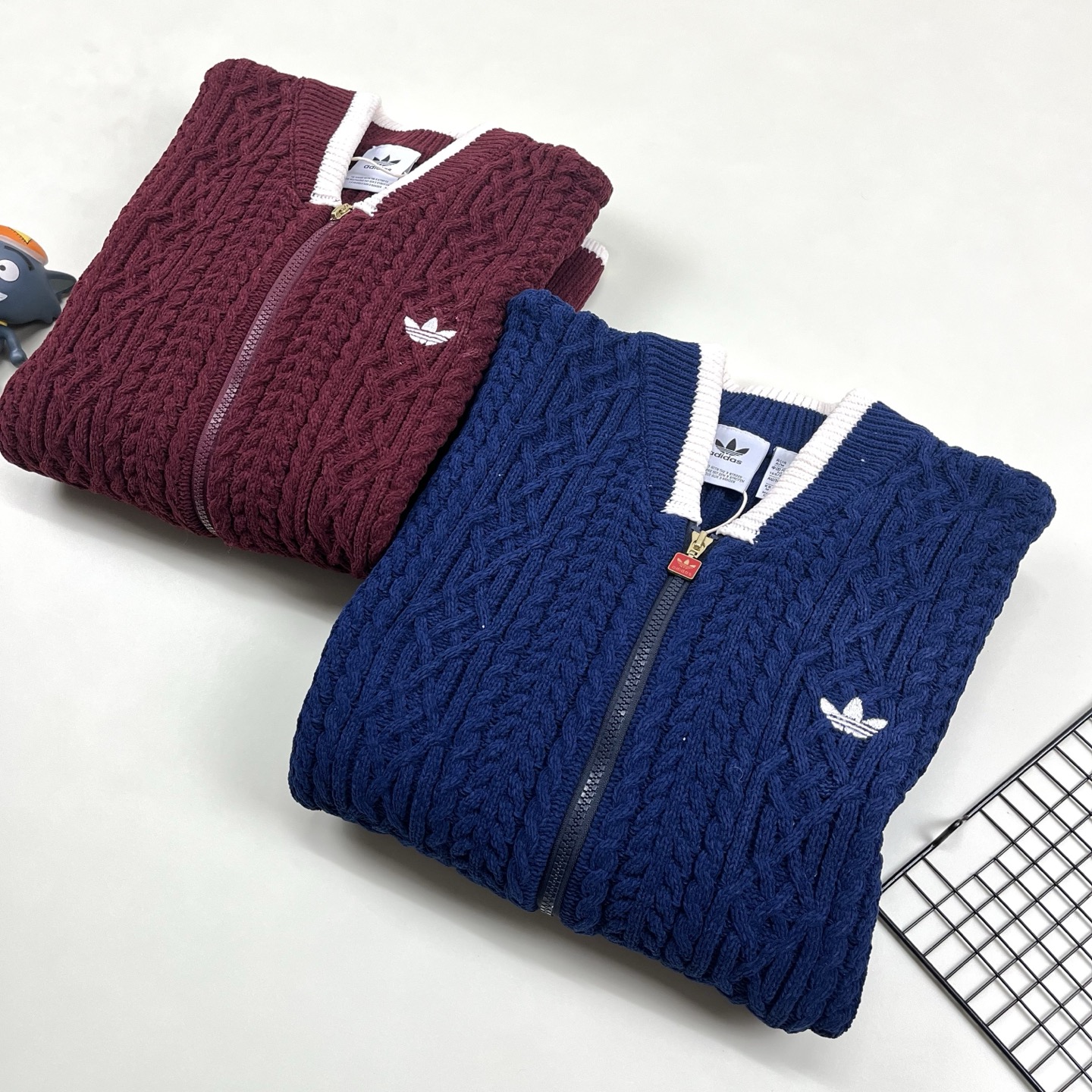 adidas ジャケット ナイロンジャケット ミニサイズ 通勤 2WAY カジュアル ネイビー ブラック キャンバス - 画像 9