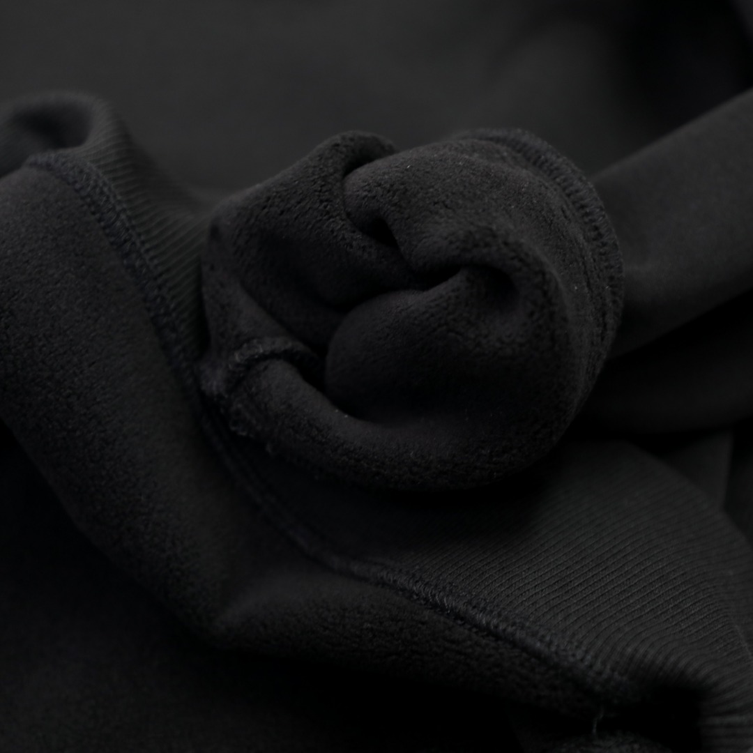 adidas スウェットシャツ クルーネック ブラック レギュラーフィット 伸縮性素材 高級ライン ブラック - 画像 2