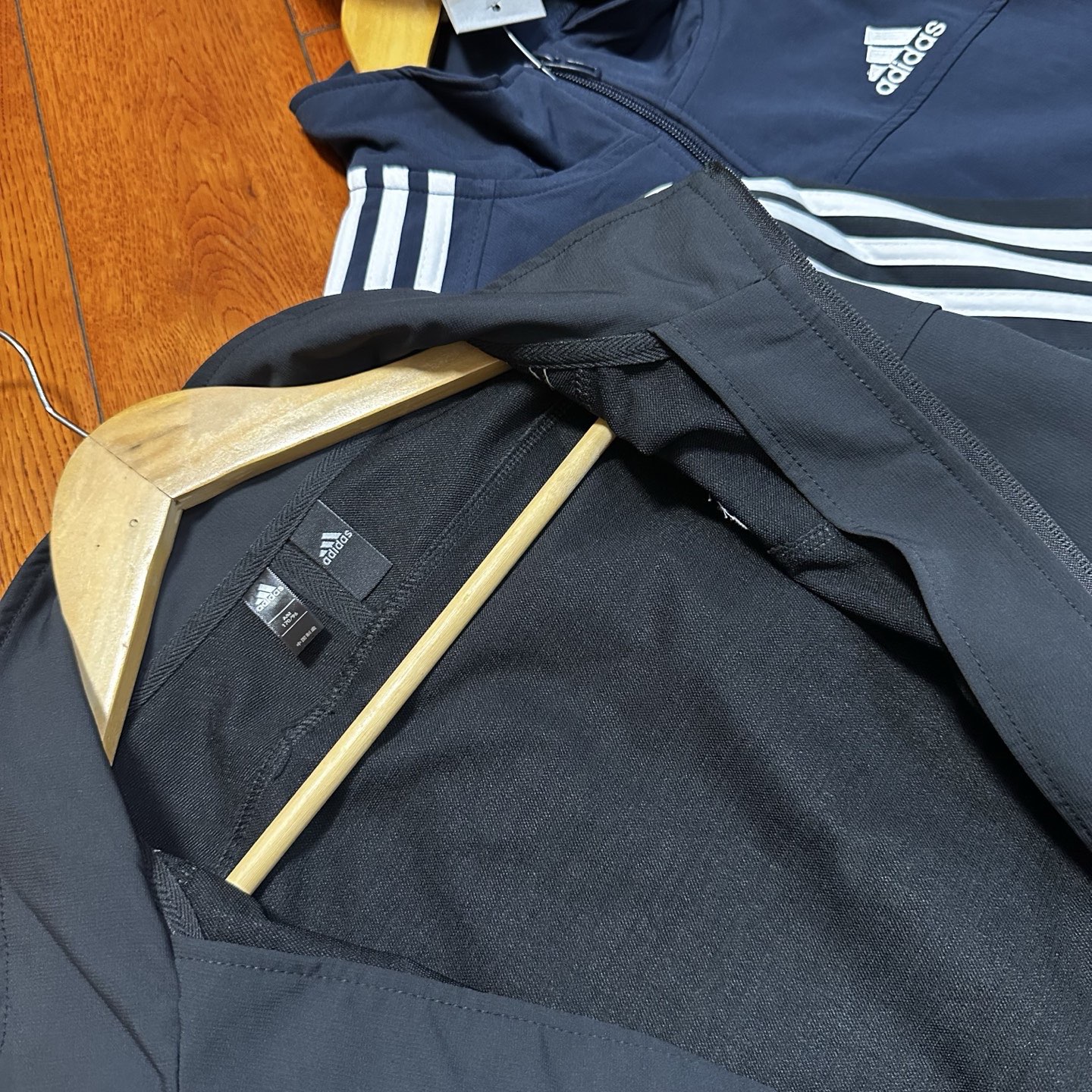 adidas トレーニングジャケット AEROREADY 3ストライプス 通勤カジュアル ブラック ネイビー ダークグレー ポリエステル - 画像 8