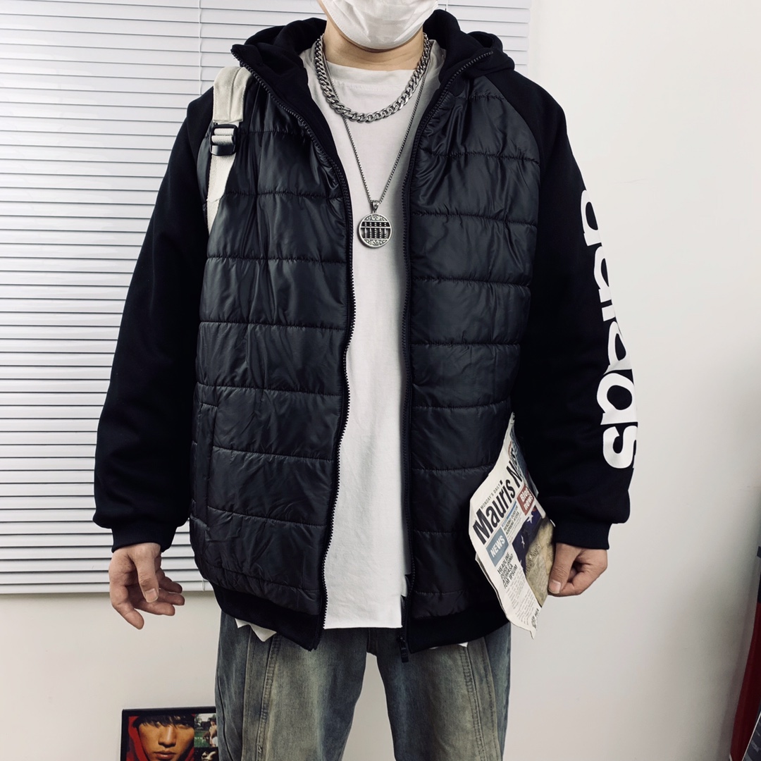 adidas ダウンベスト マウンテンパーカー オーバーサイズ ブラック パーフェクトフィット 軽量 ポリエステル - 画像 2