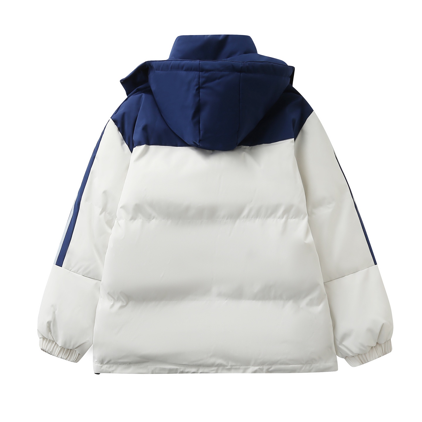 adidas パufferジャケット カジュアル 2WAY マルチカラー 3ストライプス レザー調素材 - 画像 5