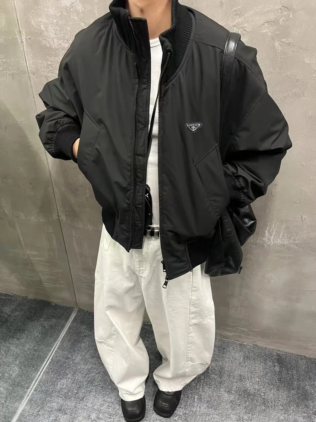 PRADA バンブーバンダナ ブラック ナイロン バンブーバンダナ ブラック ナイロン - 画像 4