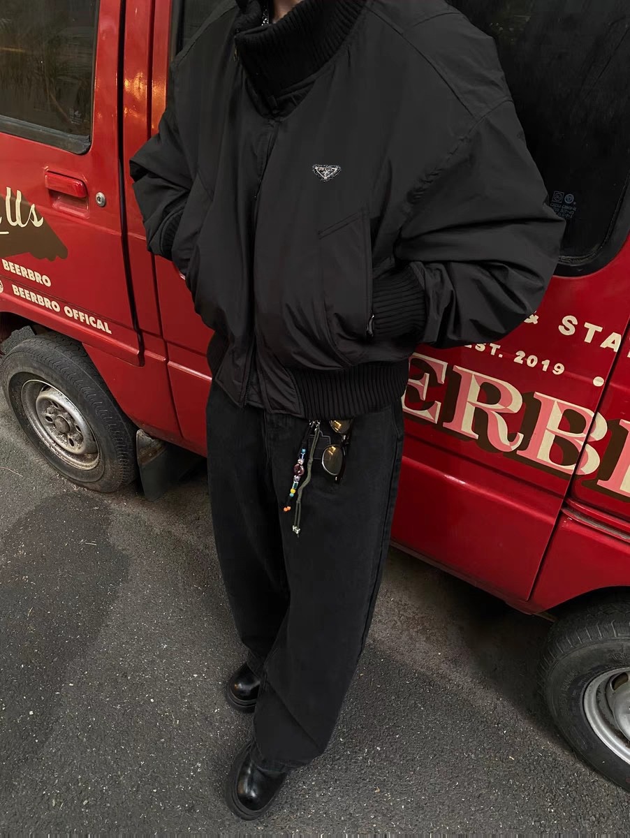 PRADA バンブーバンダナ ブラック ナイロン バンブーバンダナ ブラック ナイロン - 画像 5