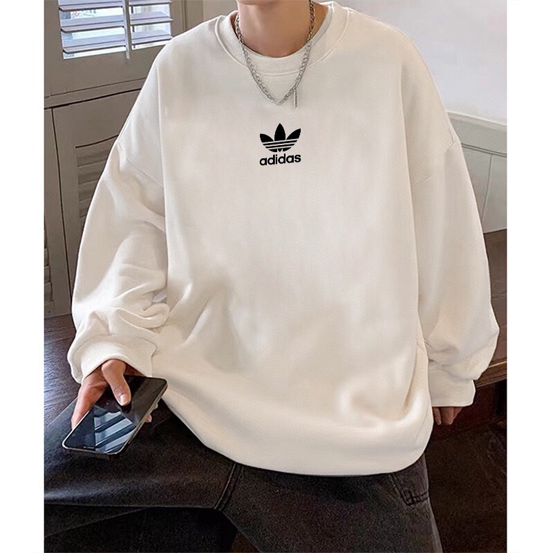 adidas スウェットシャツ ワinnie the Pooh コラボ バックプリント ロゴ付き ブラック ホワイト - 画像 4