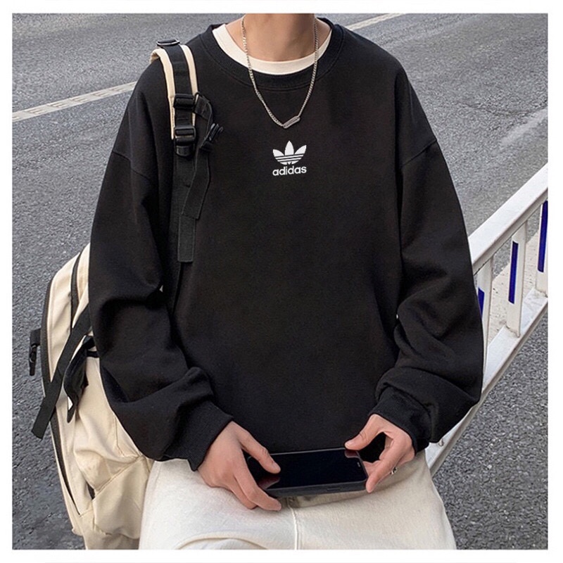 adidas スウェットシャツ ワinnie the Pooh コラボ バックプリント ロゴ付き ブラック ホワイト - 画像 7