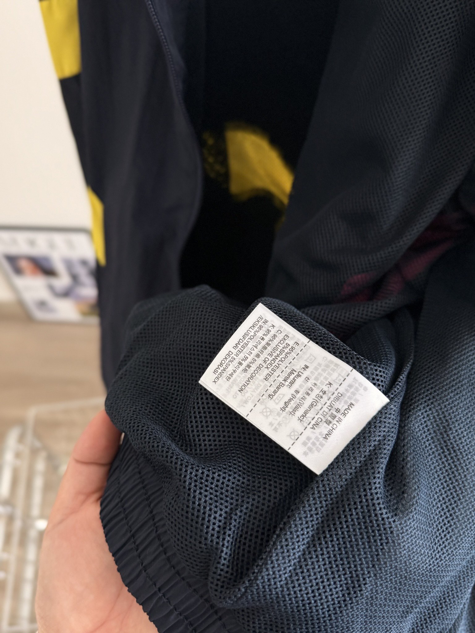 ADIDAS ジャケット リアルOG TT ジュventusコラボ ミニサイズ ネイビー/ピンク/イエロー ナイロン - 画像 9