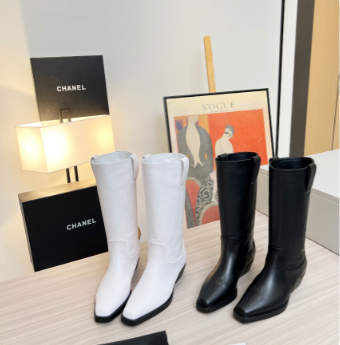 シャネル　CHANEL　ブーツ　人気靴　レディース　レディース靴　boots　女性　オシャレ　ロッグブーツ　2色