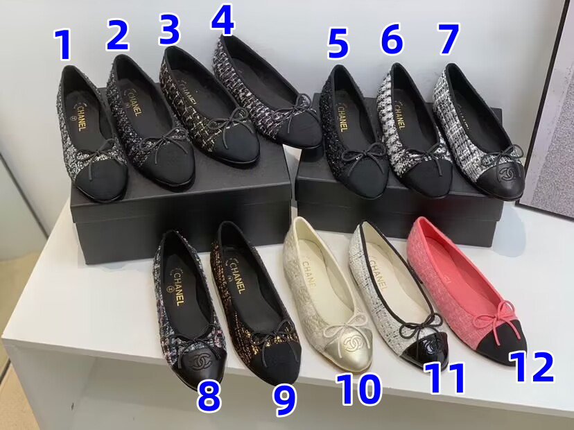 日本限定 シャネルCHANELバレリーナフラットパンプス(38)ブラック 靴 ...