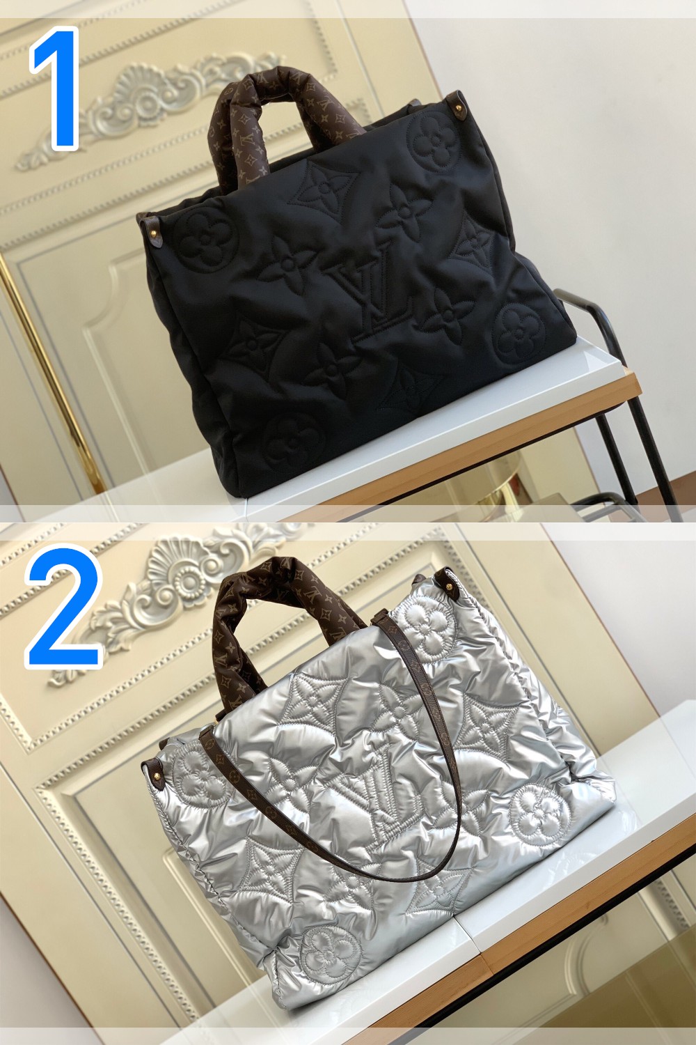 冬限定 LOUIS VUITTON　ルイヴィトン オンザゴー GM　ONTHEGO　ハンドバッグ2種　モノグラム　レディース　LVトートバッグ　プレゼント