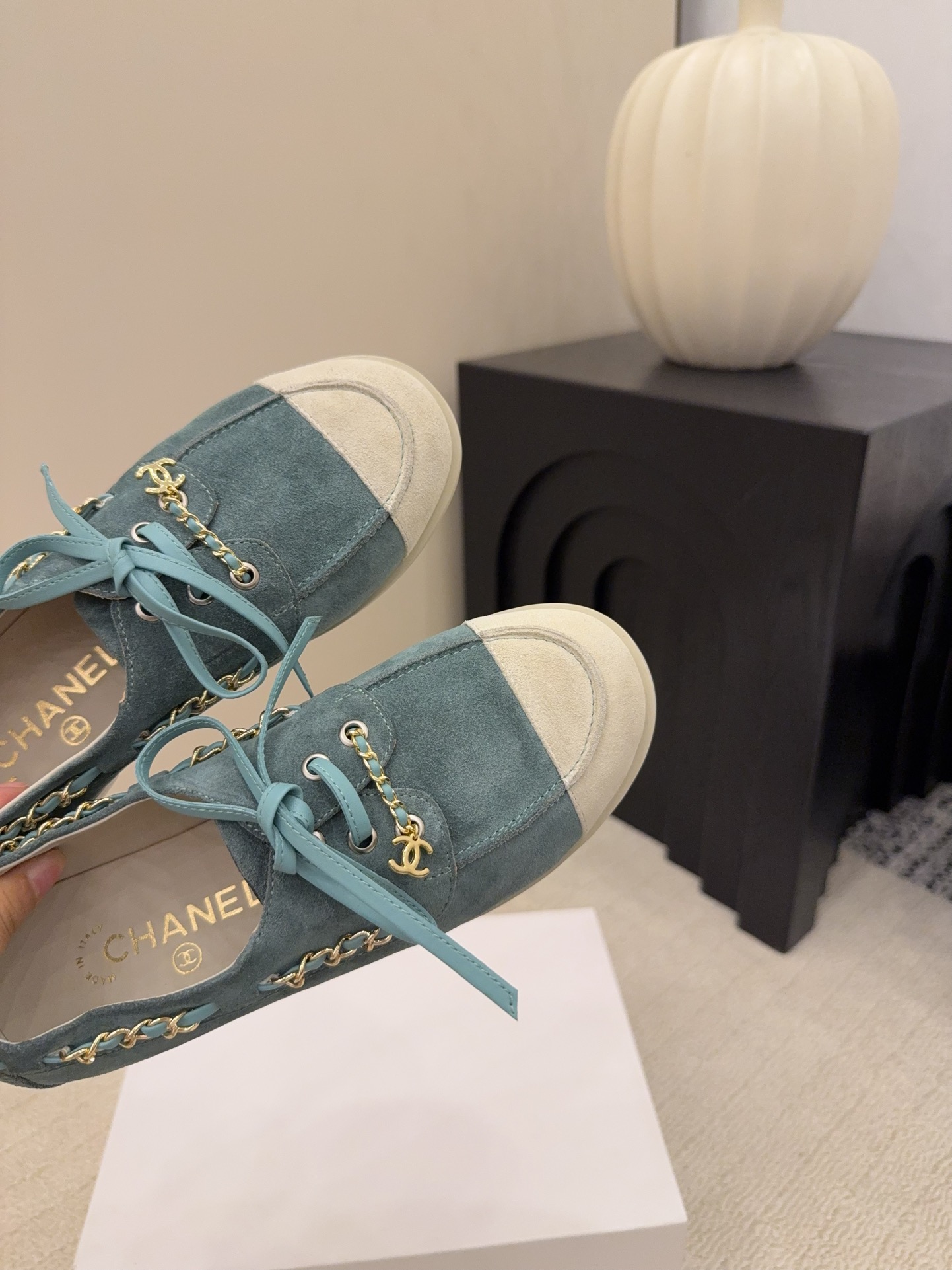 シャネル チャンルーズ レディース メンズ 兼用 ローファー 通勤 通学 2WAY 軽量 ブルー - 画像 8