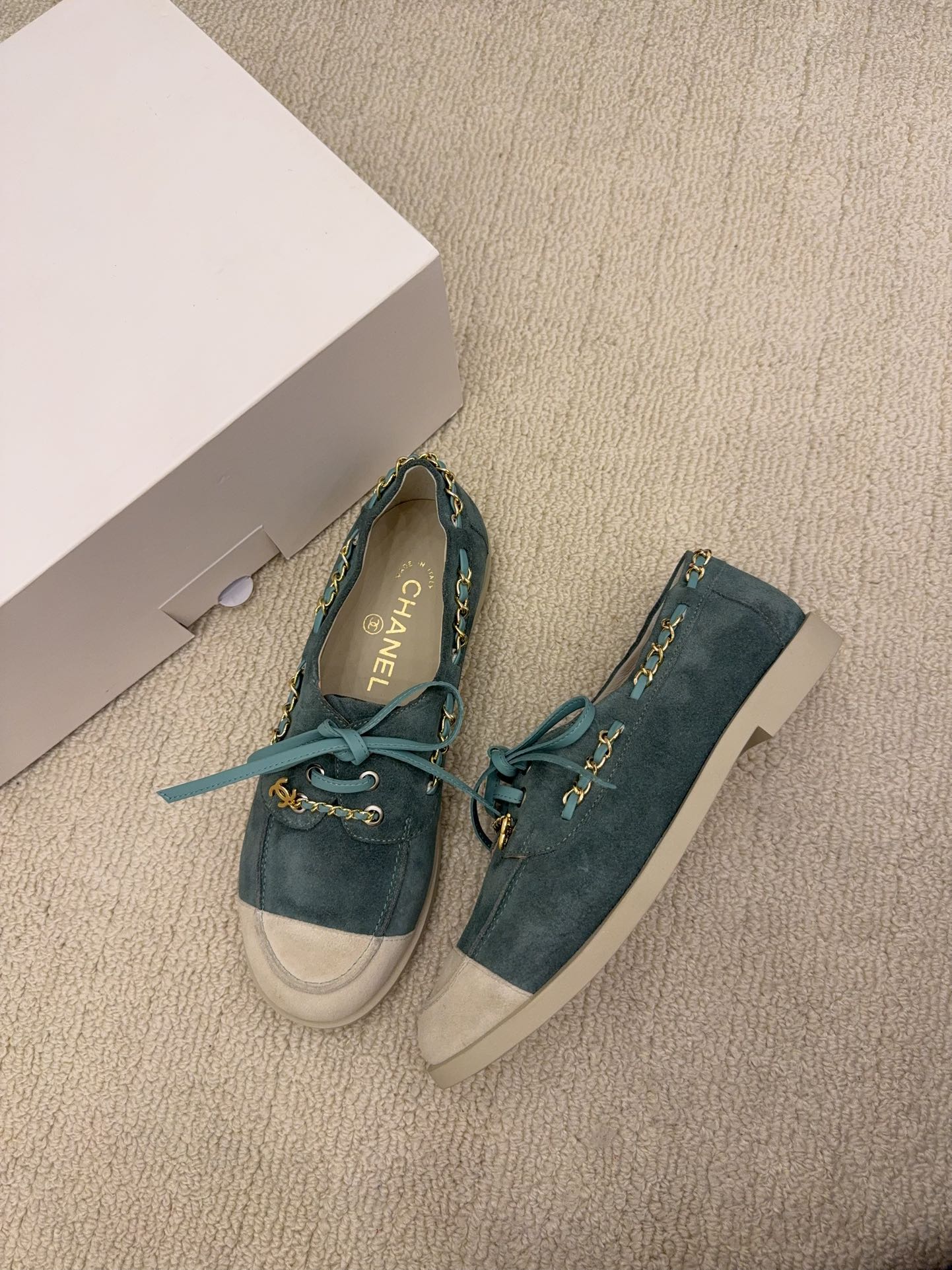 シャネル チャンルーズ レディース メンズ 兼用 ローファー 通勤 通学 2WAY 軽量 ブルー - 画像 9