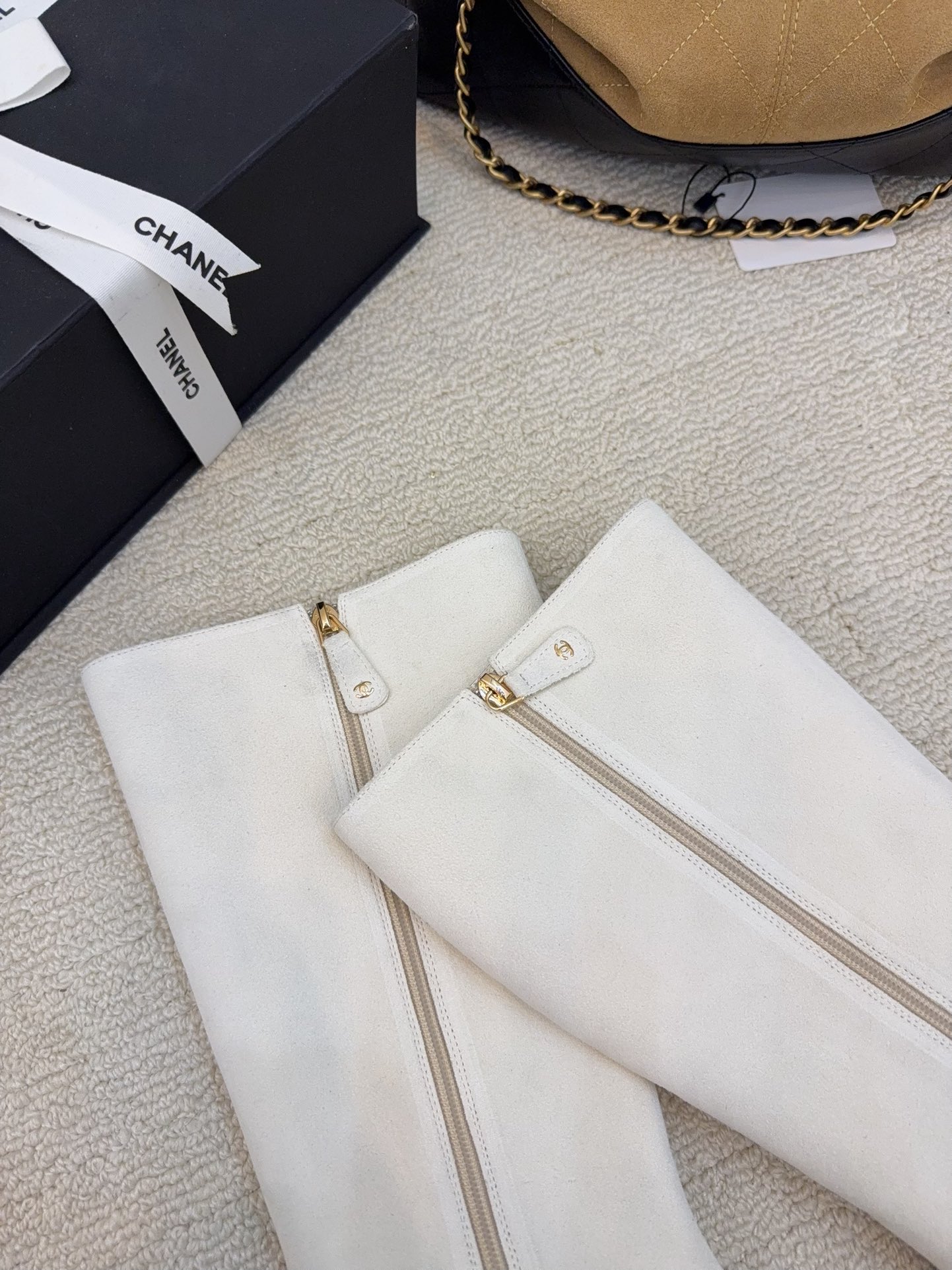 シャネル キャップシューズ レディース メンズ 兼用 ファッション シンプル 白 黒 36C - 画像 5