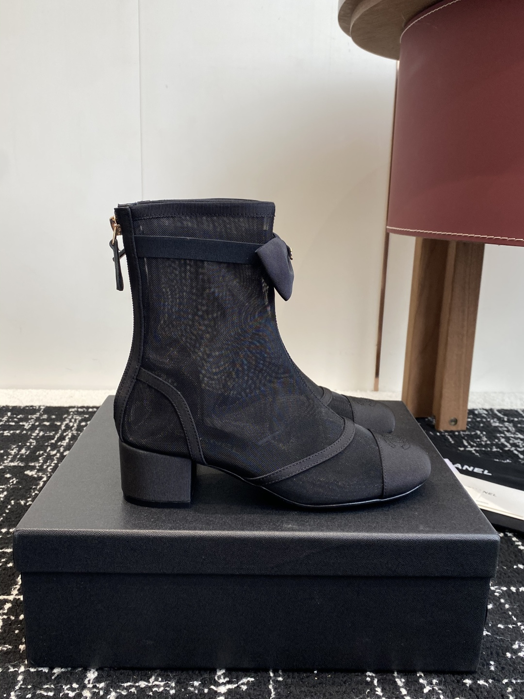 シャネル シューズ ブーツ レディース メンズ 兼用 ファッション ファッション ブーツ ブラック 靴 36C - 画像 2