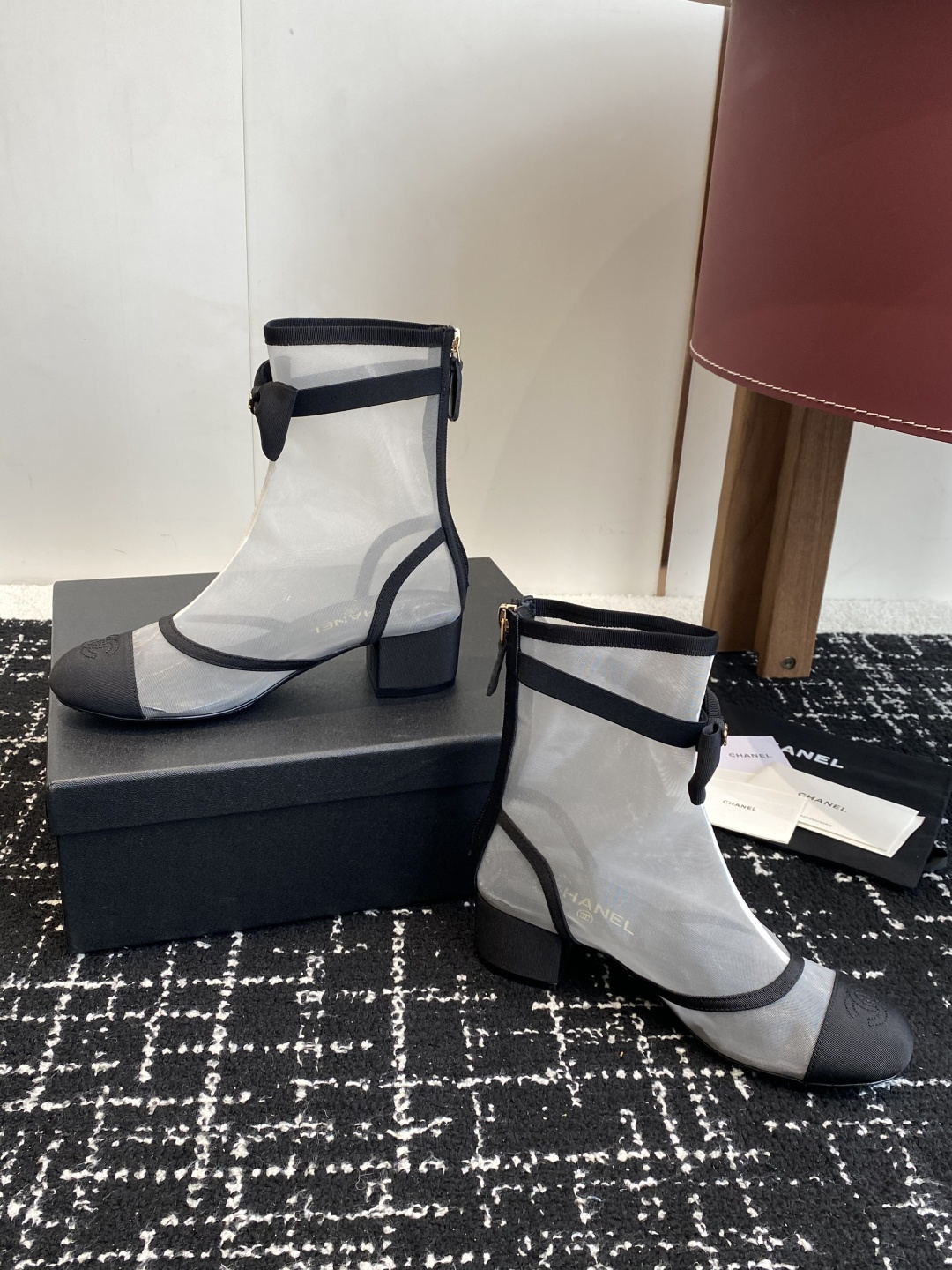 CHANEL シャネル フラットシューズ 本革 軽量 ファッション ブラック - 画像 5