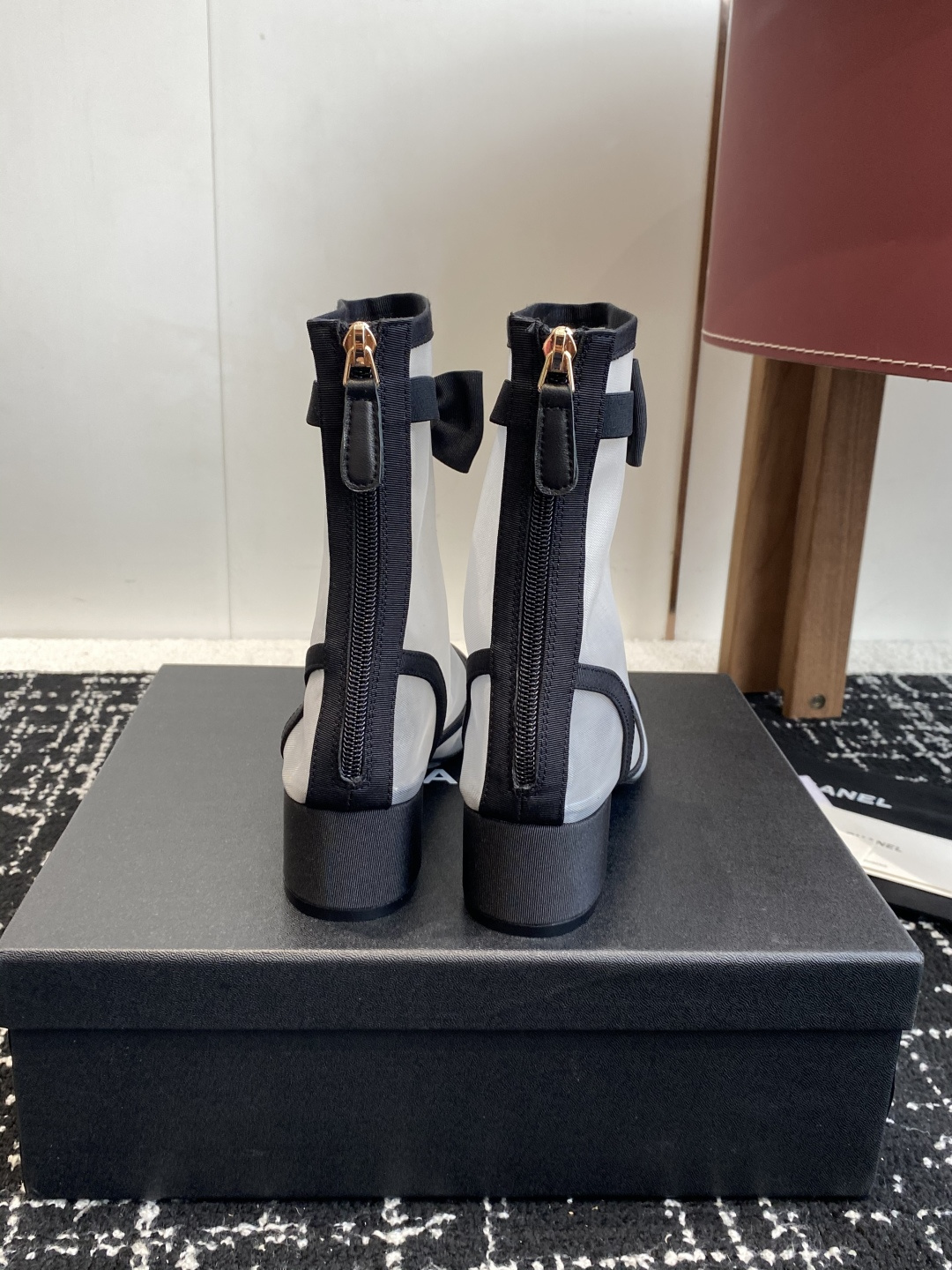 CHANEL シャネル フラットシューズ 本革 軽量 ファッション ブラック - 画像 8