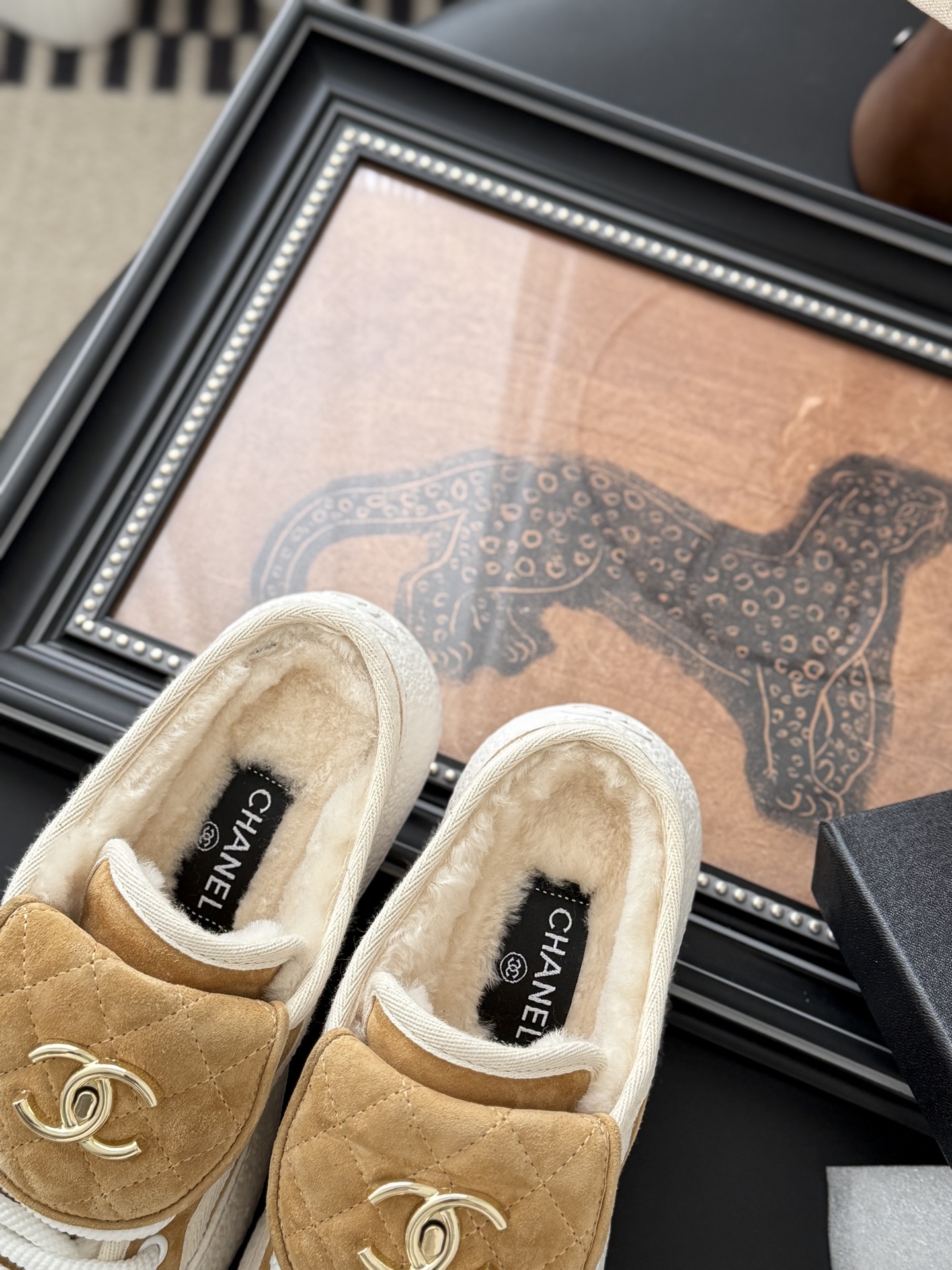 CHANEL シューズ レディース メンズ 兼用 ファッション プレーン ベージュ 軽量 撥水 通勤 通学 レトロ シンプル 丸洗いOK - 画像 7
