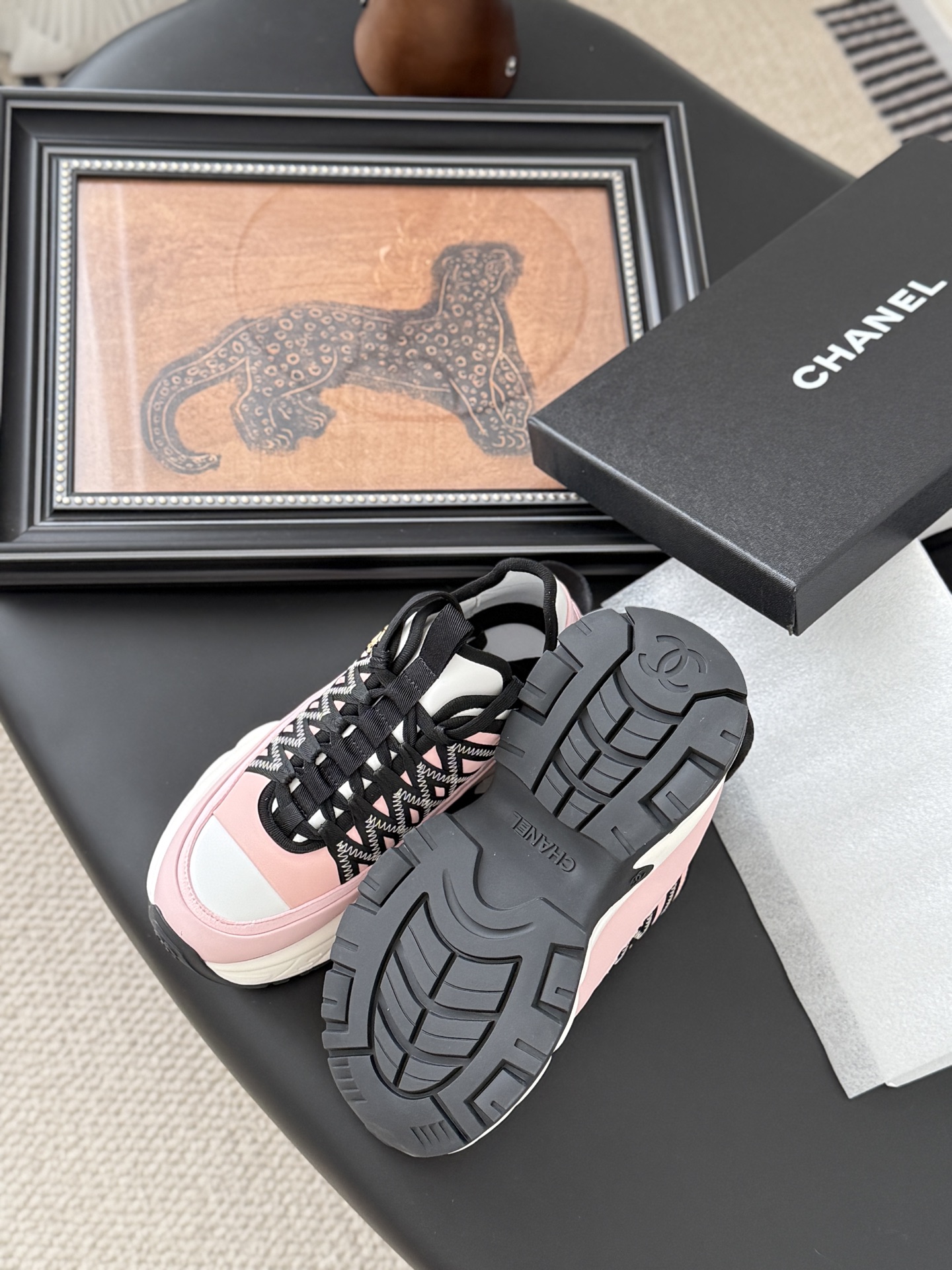 シャネル レディース メンズ 兼用 シューズ ファッション レディース メンズ 兼用 スニーカー ピンク ホワイト ブラック 吸水速乾 通勤 通学 旅行 丸洗いOK 黒 白 ベージュ - 画像 5