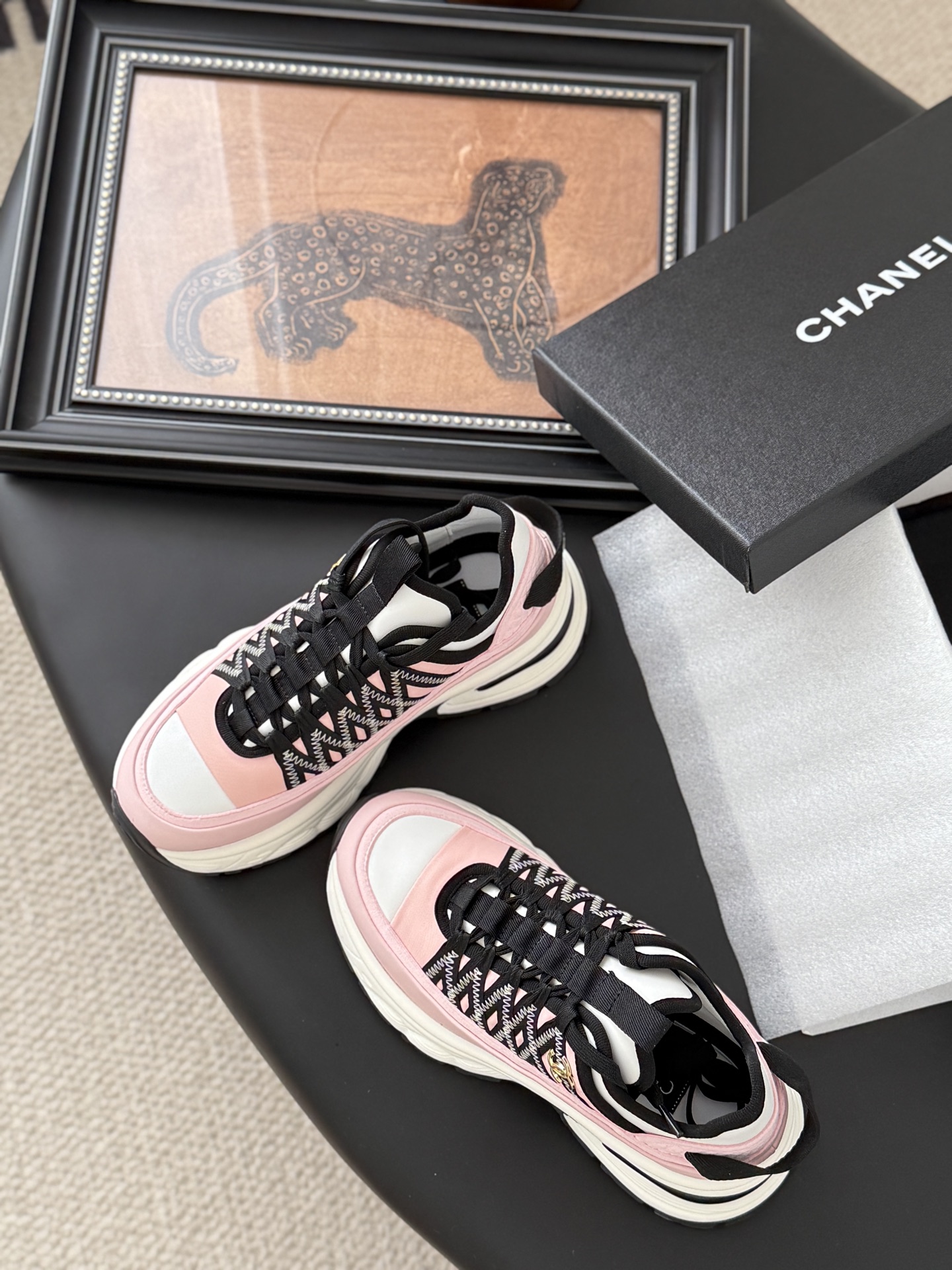 シャネル レディース メンズ 兼用 シューズ ファッション レディース メンズ 兼用 スニーカー ピンク ホワイト ブラック 吸水速乾 通勤 通学 旅行 丸洗いOK 黒 白 ベージュ - 画像 6