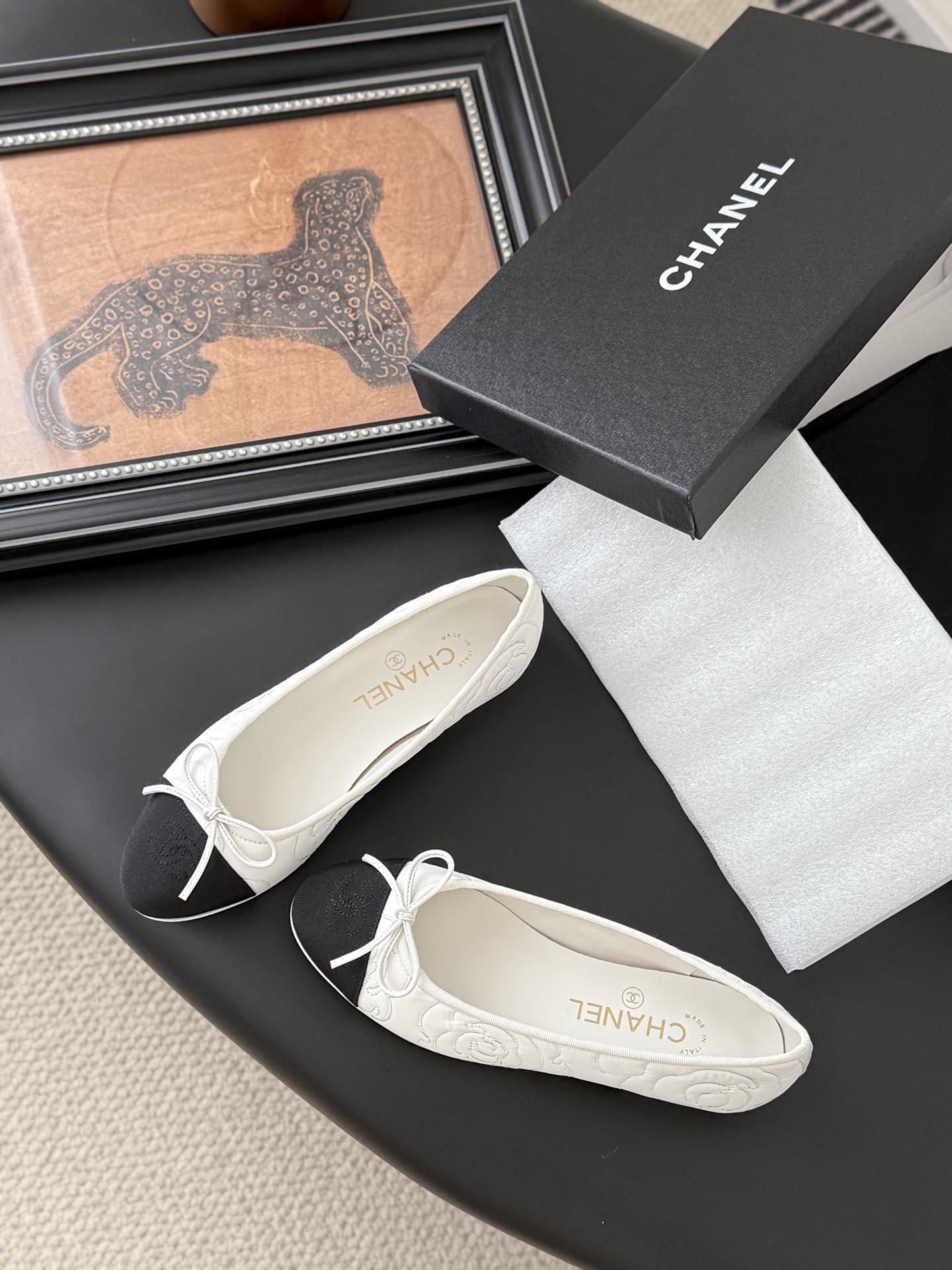 シャネル チャンネル シューズ フラット レディース メンズ 兼用 通勤 通学 北欧風 白 黒 - 画像 6