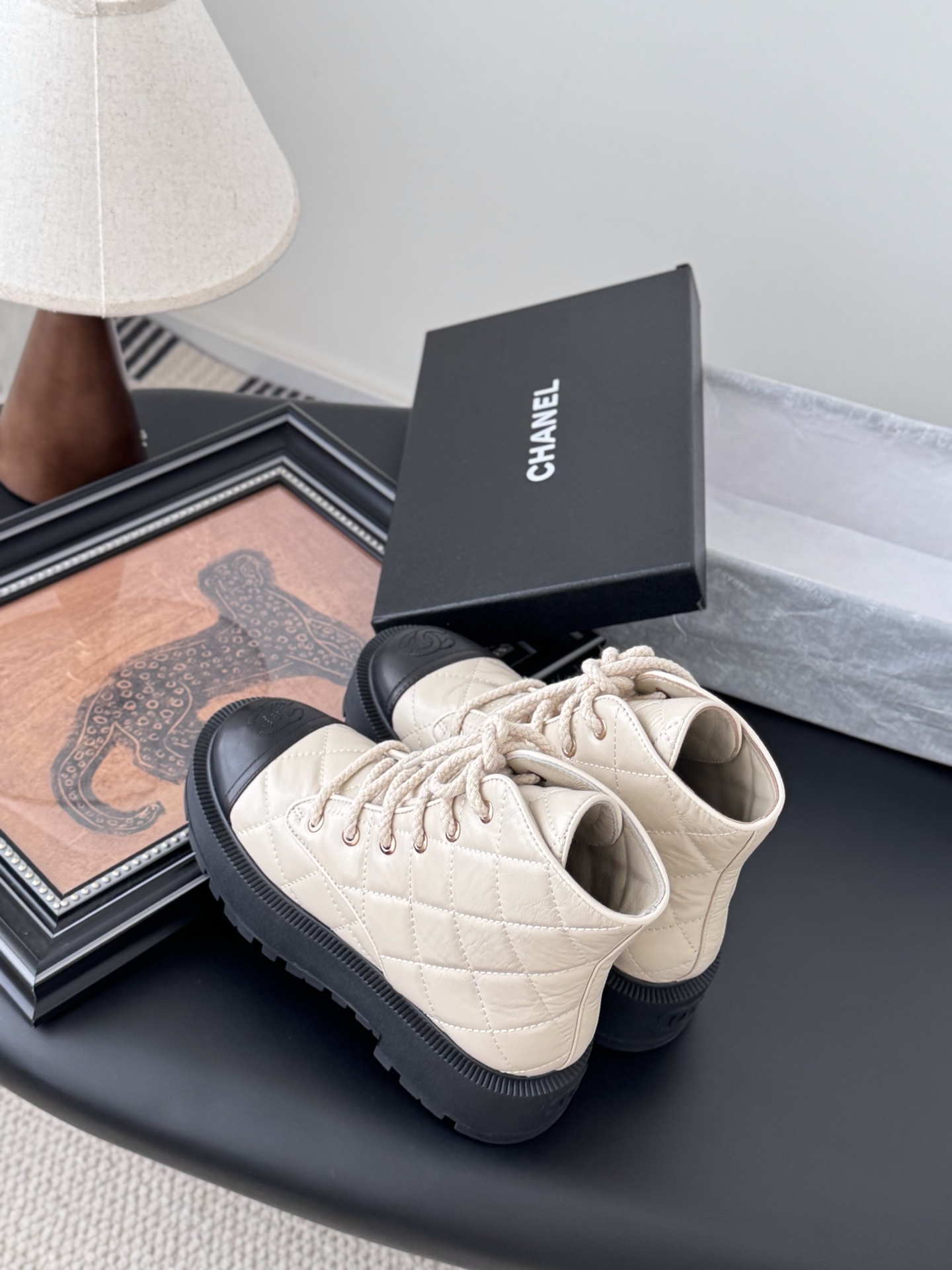 CHANEL シャネル ブーツ レディース メンズ兼用 通勤 通学 軽量 大容量 ベージュ 黒 2WAY 丸洗いOK - 画像 7