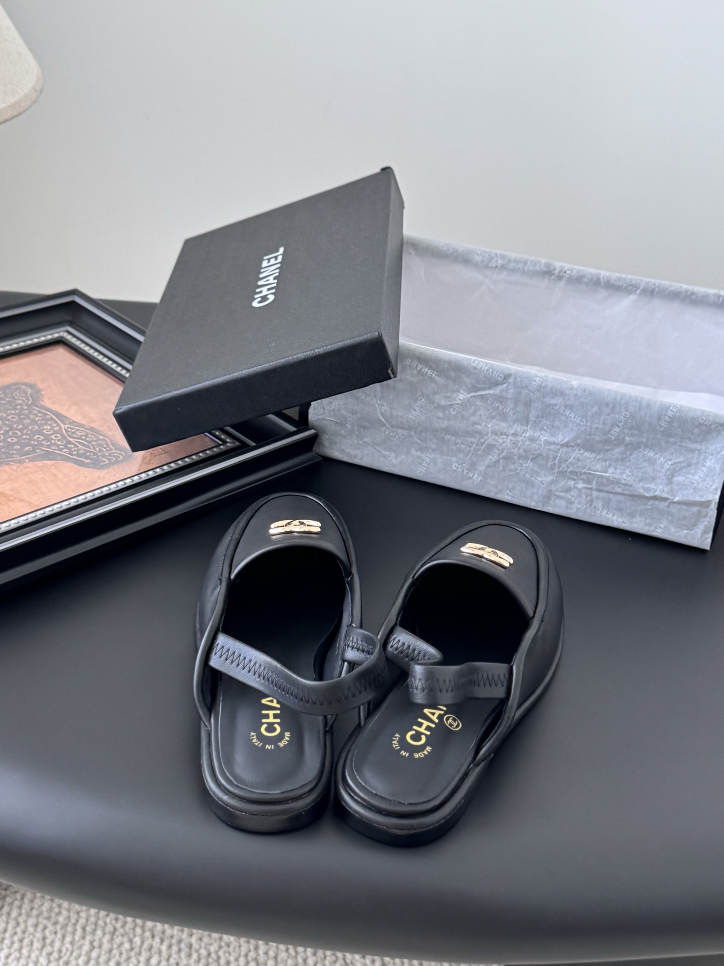 シャネル ローファー レディース メンズ 兼用 ファッション プレーン シンプル 黒 - 画像 6