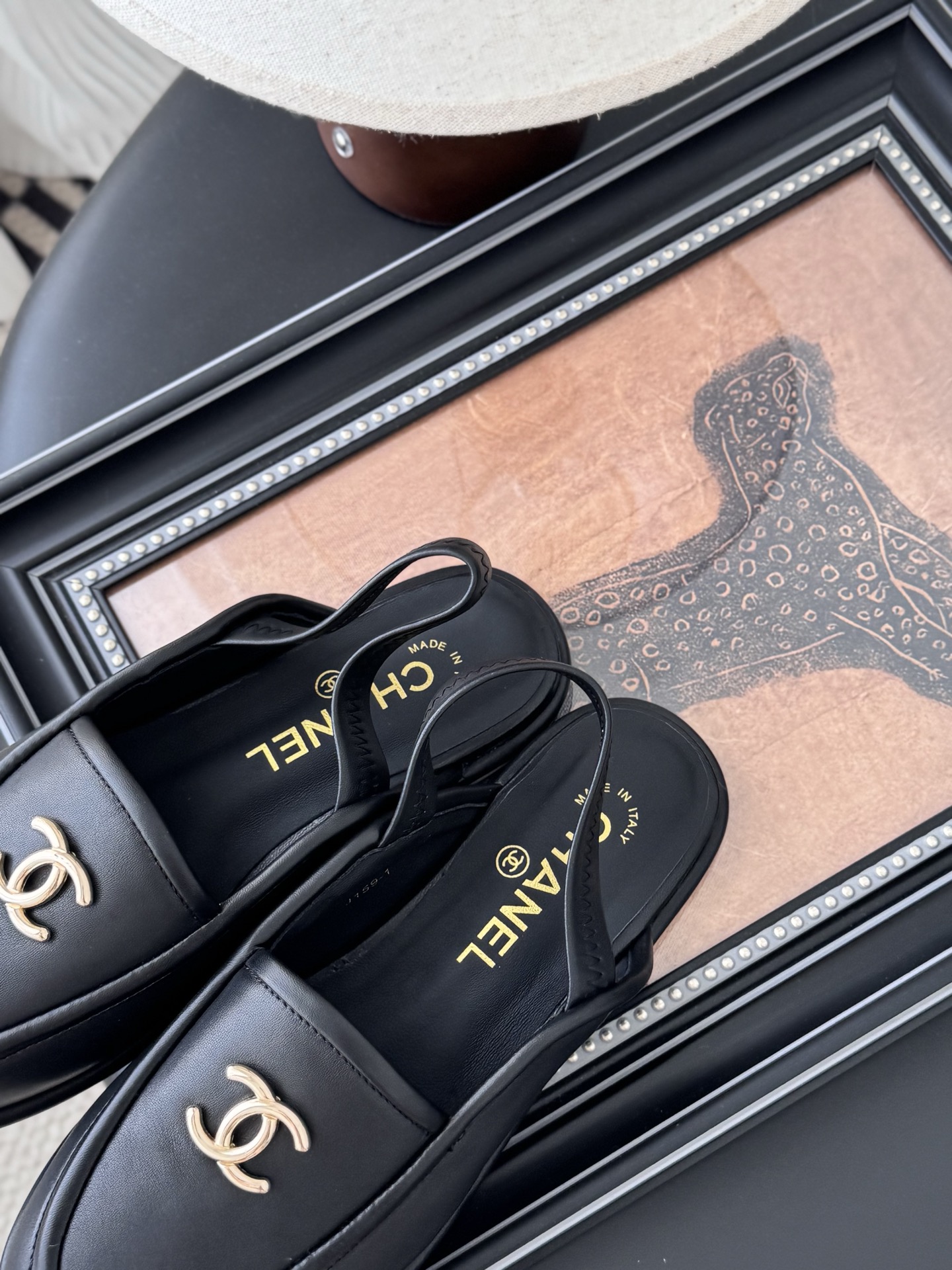 シャネル ローファー レディース メンズ 兼用 ファッション プレーン シンプル 黒 - 画像 8