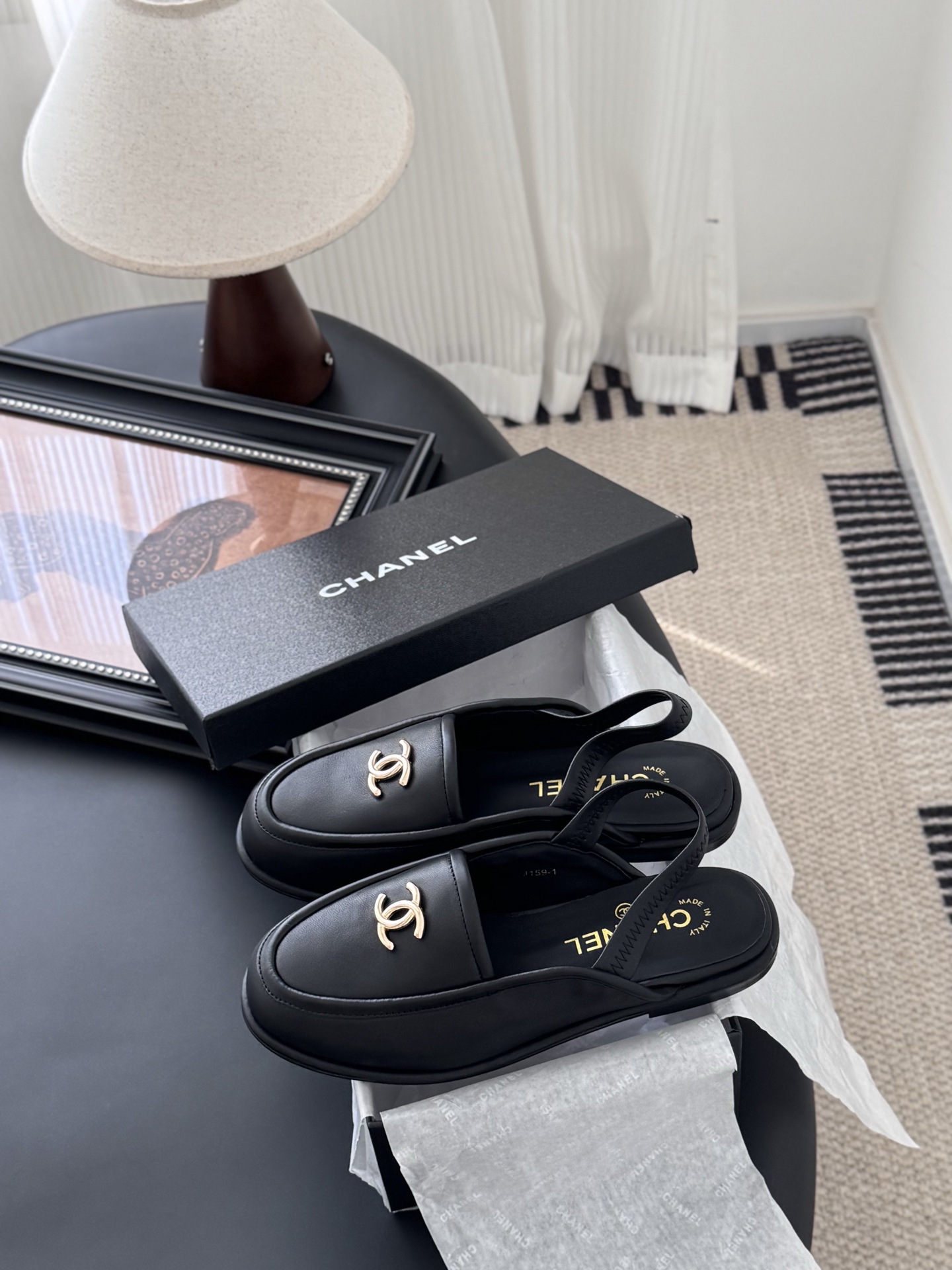 シャネル ローファー レディース メンズ 兼用 ファッション プレーン シンプル 黒 - 画像 9