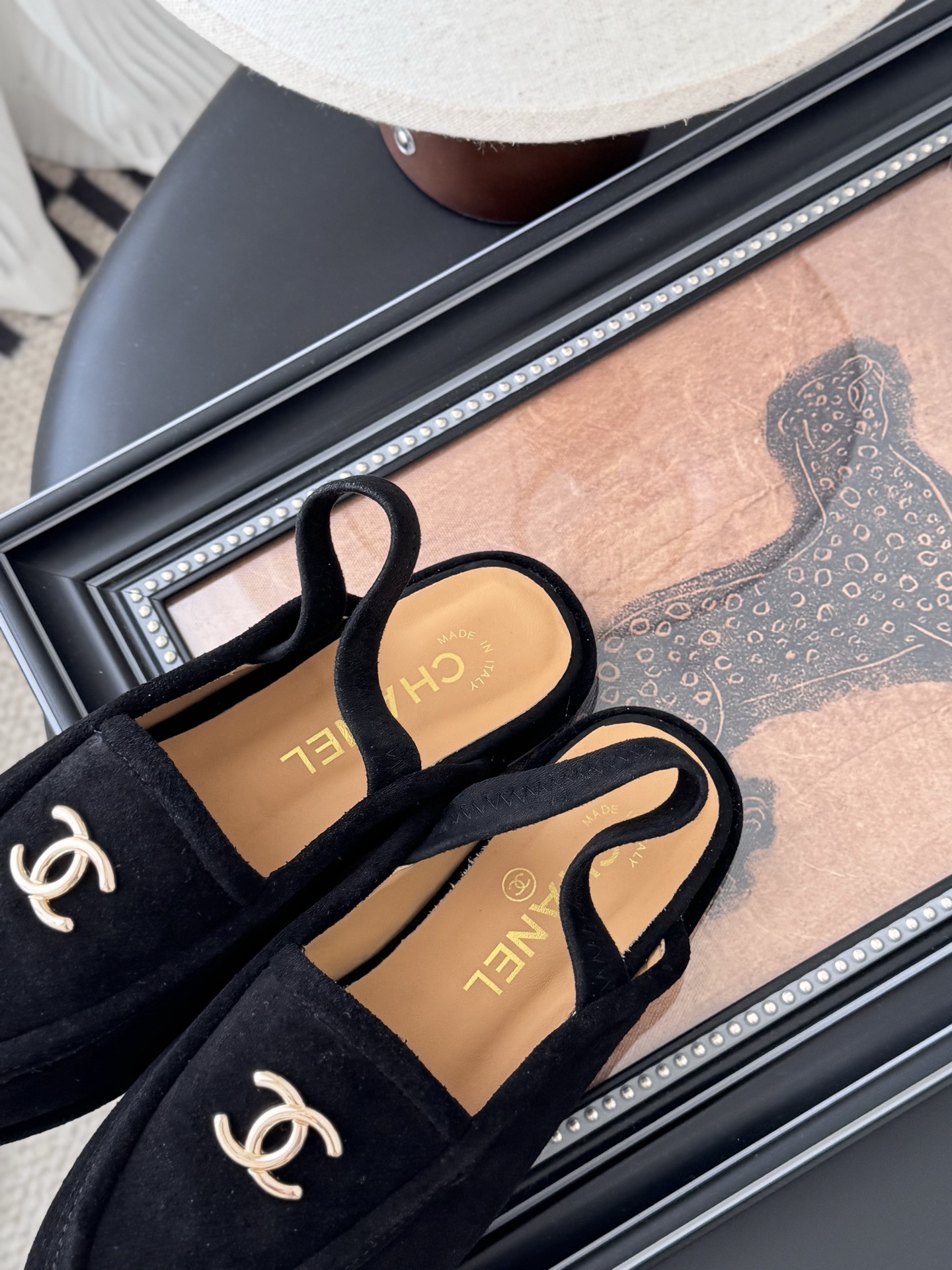 CHANEL シャネル ローファー 本革 ブラック - 画像 8