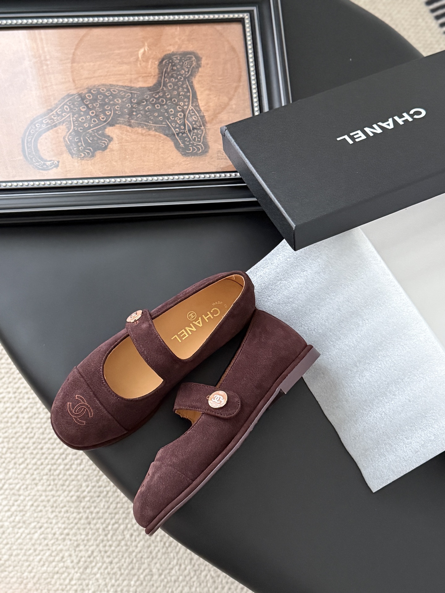 シャネル マリージェーン レディース メンズ兼用 シンプル ファッション 黒 2色展開 - 画像 4