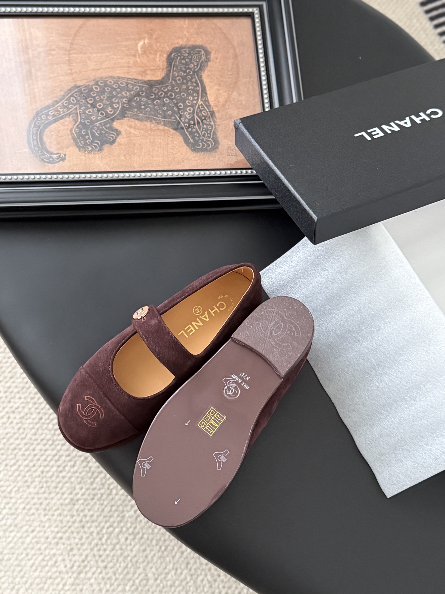 シャネル マリージェーン レディース メンズ兼用 シンプル ファッション 黒 2色展開 - 画像 5