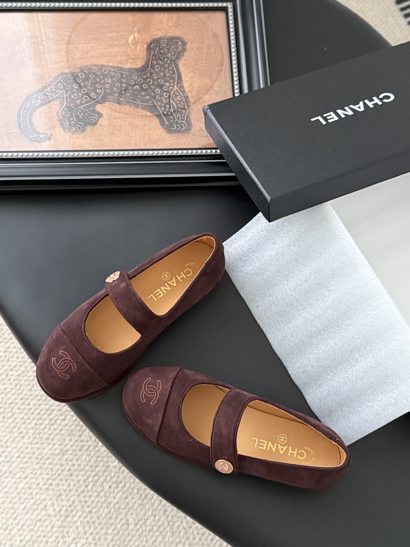 シャネル マリージェーン レディース メンズ兼用 シンプル ファッション 黒 2色展開 - 画像 6