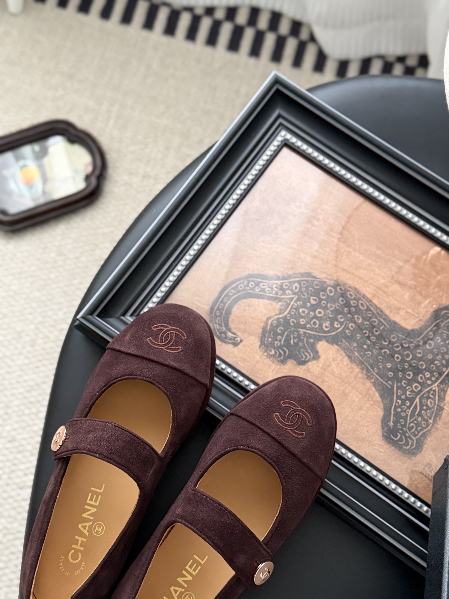 シャネル マリージェーン レディース メンズ兼用 シンプル ファッション 黒 2色展開 - 画像 7